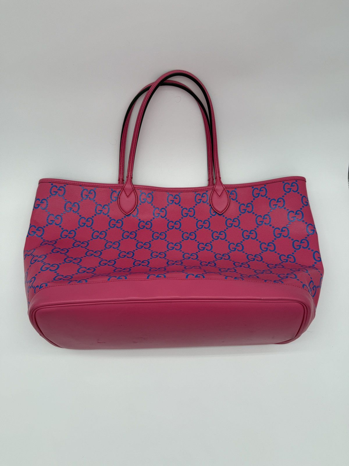 Gucci Gucci Pink & Blue Monogram Tote Size ONE SIZE - 7 Thumbnail