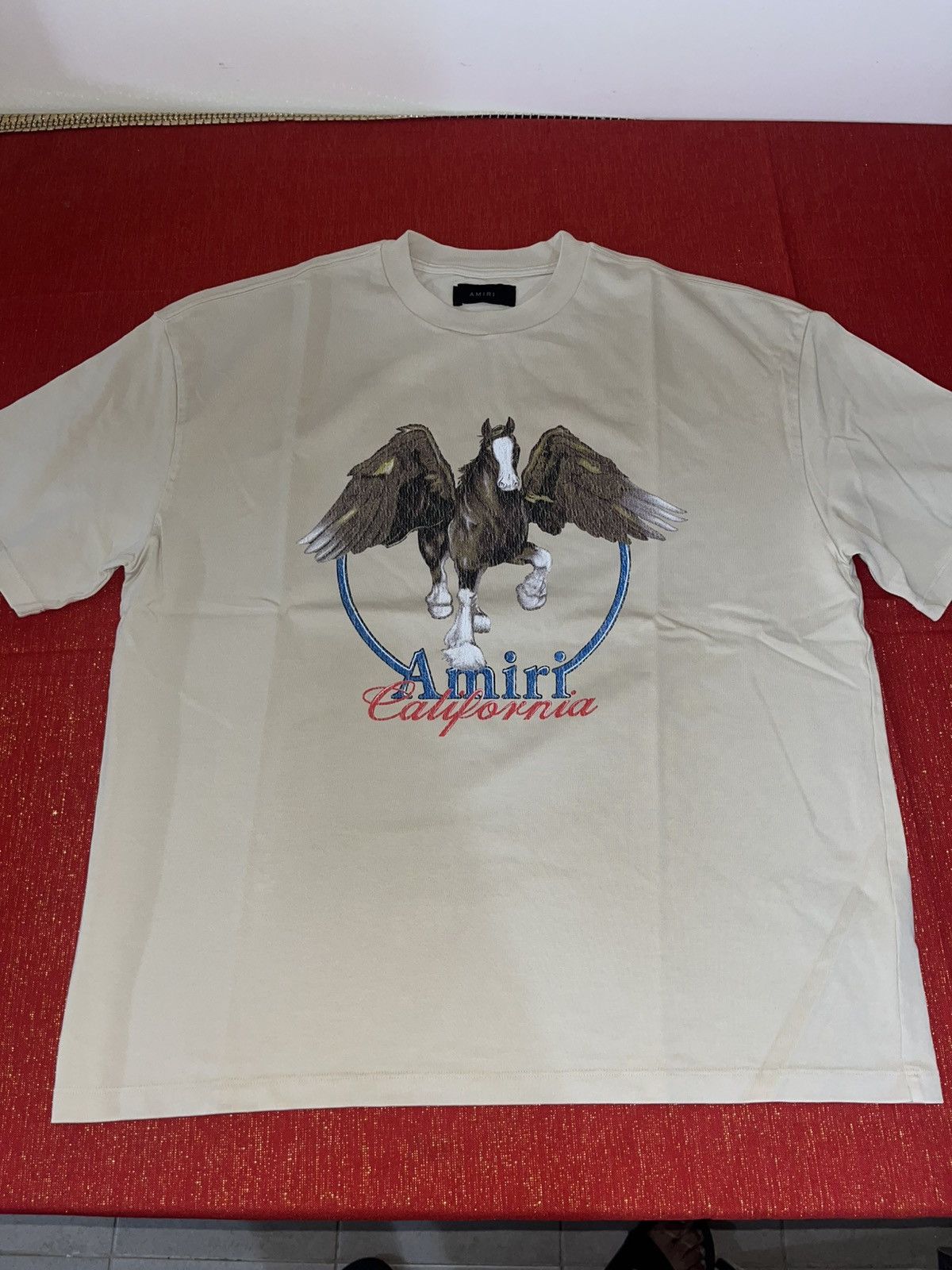 Amiri Amiri Clydesdale Vintage Pegasus T-Shirt Sz XL Size US XL / EU 56 / 4 - 13 Thumbnail