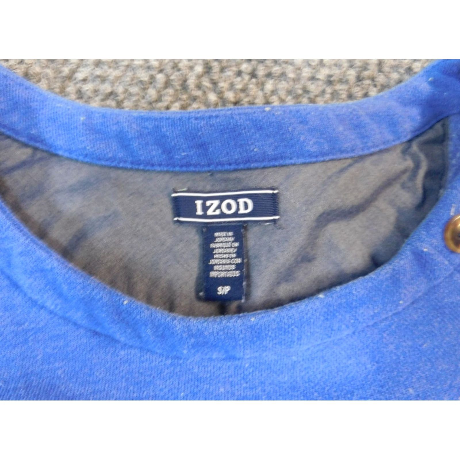 Izod IZOD Womens Sweater Small Blue Pullover Crew Neck Casual Classic Knit Raglan Sleeve Cuffed Logo Polyester Rayon Winter - Mens/Goffs Size S / US 4 / IT 40 - 4 Thumbnail