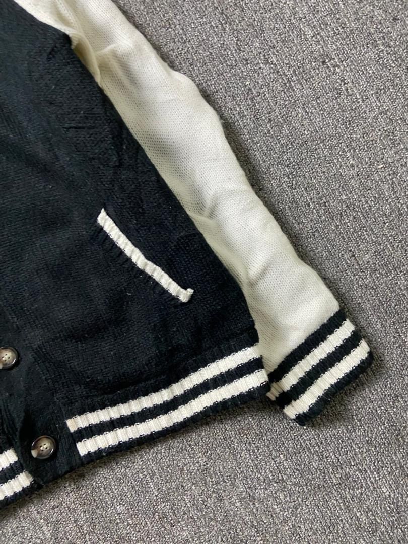 In The Attic In The Attic Homme Knitted Varsity Style Jacket (189) Size US L / EU 52-54 / 3 - 8 Thumbnail