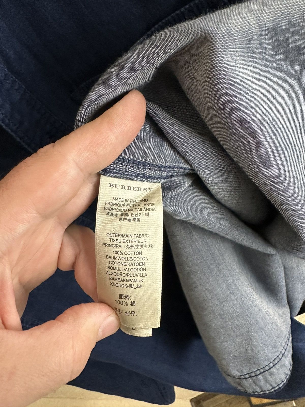 Burberry Burberry shirt size 2XL dark blu Size US XXL / EU 58 / 5 - 8 Thumbnail