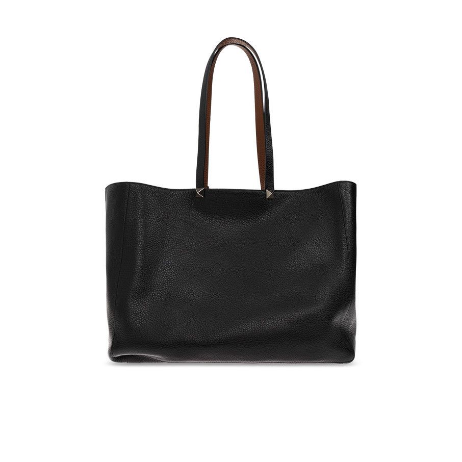 Valentino VALENTINO GARAVANI Black Reversible Leather Tote Bag New & A Size ONE SIZE - 1 Thumbnail