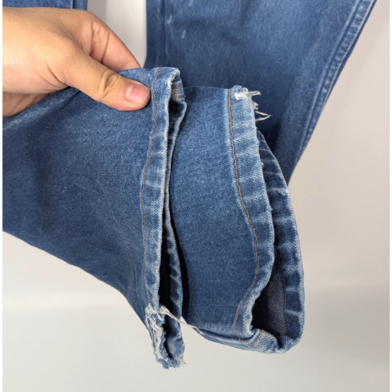 Wrangler VINTAGE Wrangler Jeans Men's 36x34 Cowboy Cut Bootcut Western 13MWZ Workwear Distressed Size US 36 / EU 52 - 7 Thumbnail