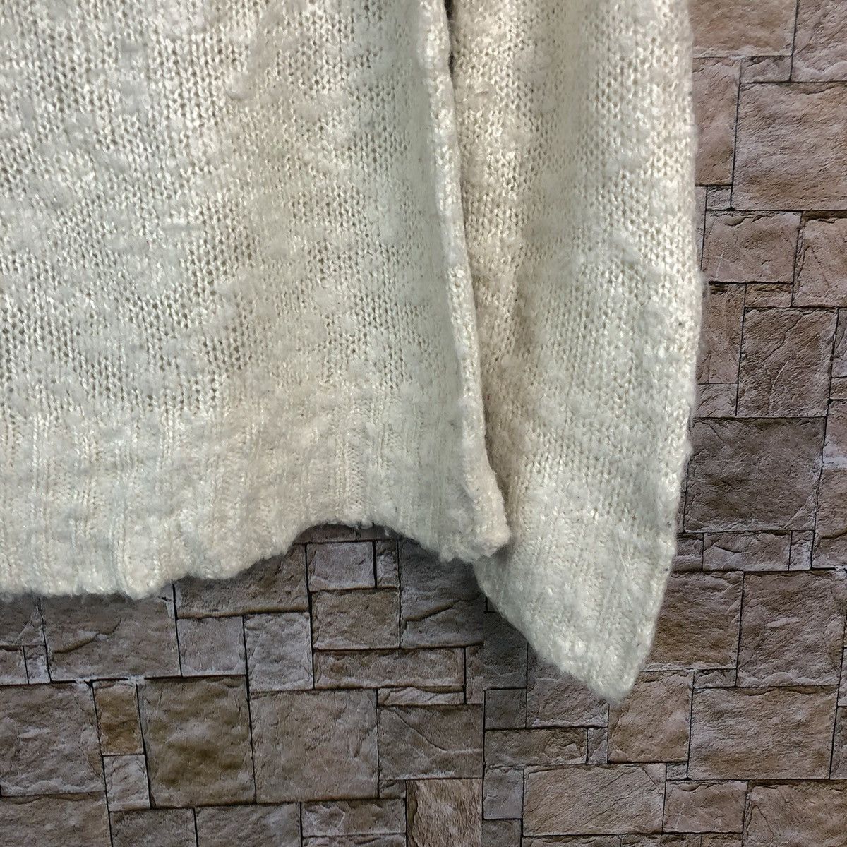 Homespun Knitwear × Japanese Brand C.O.L.Z.A Turtle Neck White Knitwear #A776 Size M / US 6-8 / IT 42-44 - 8 Thumbnail