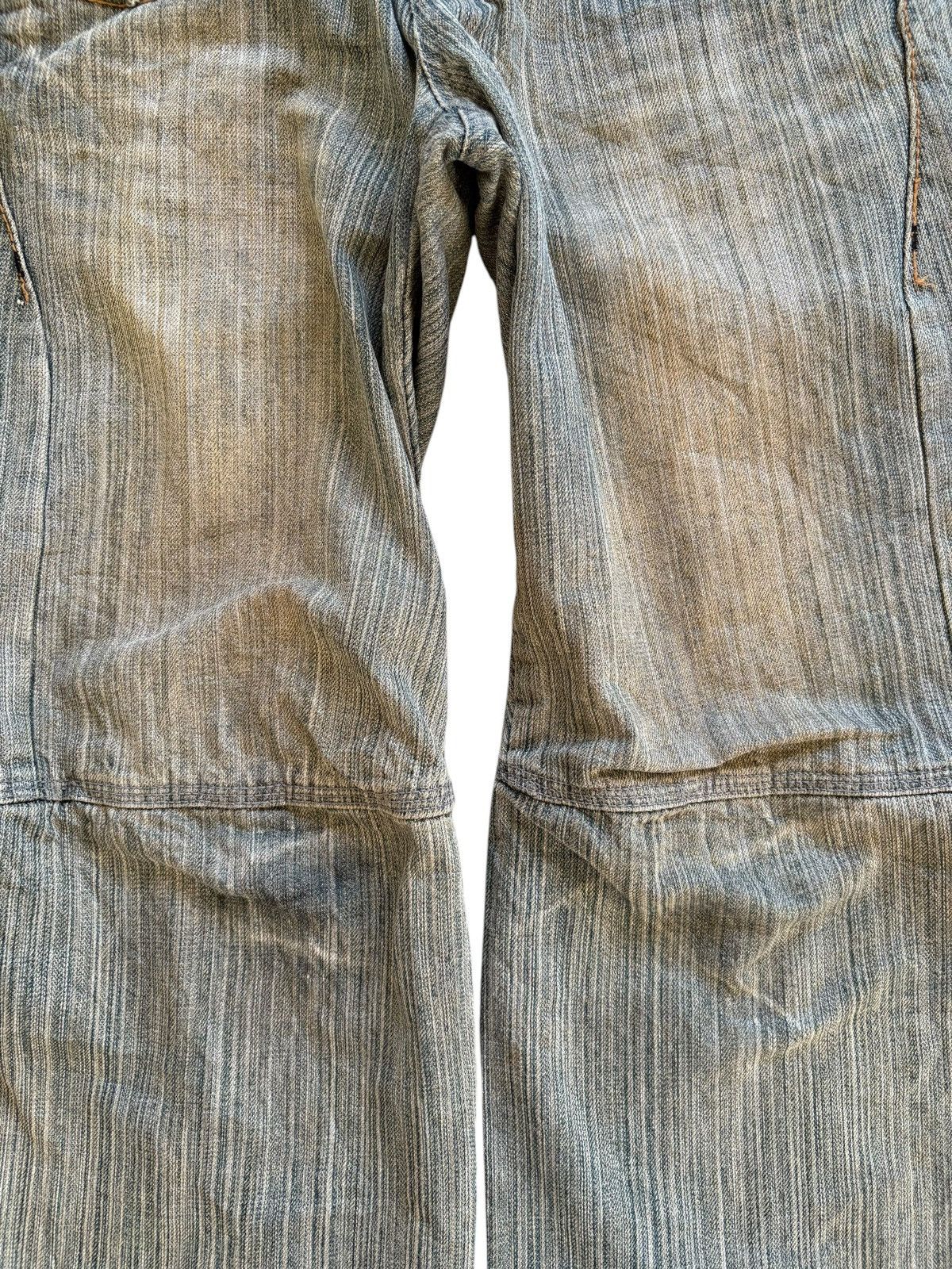 Japanese Brand × Number (N)ine Vintage Japanese Brand Mud Wash Distressed Flare Jeans Size US 32 / EU 48 - 5 Thumbnail