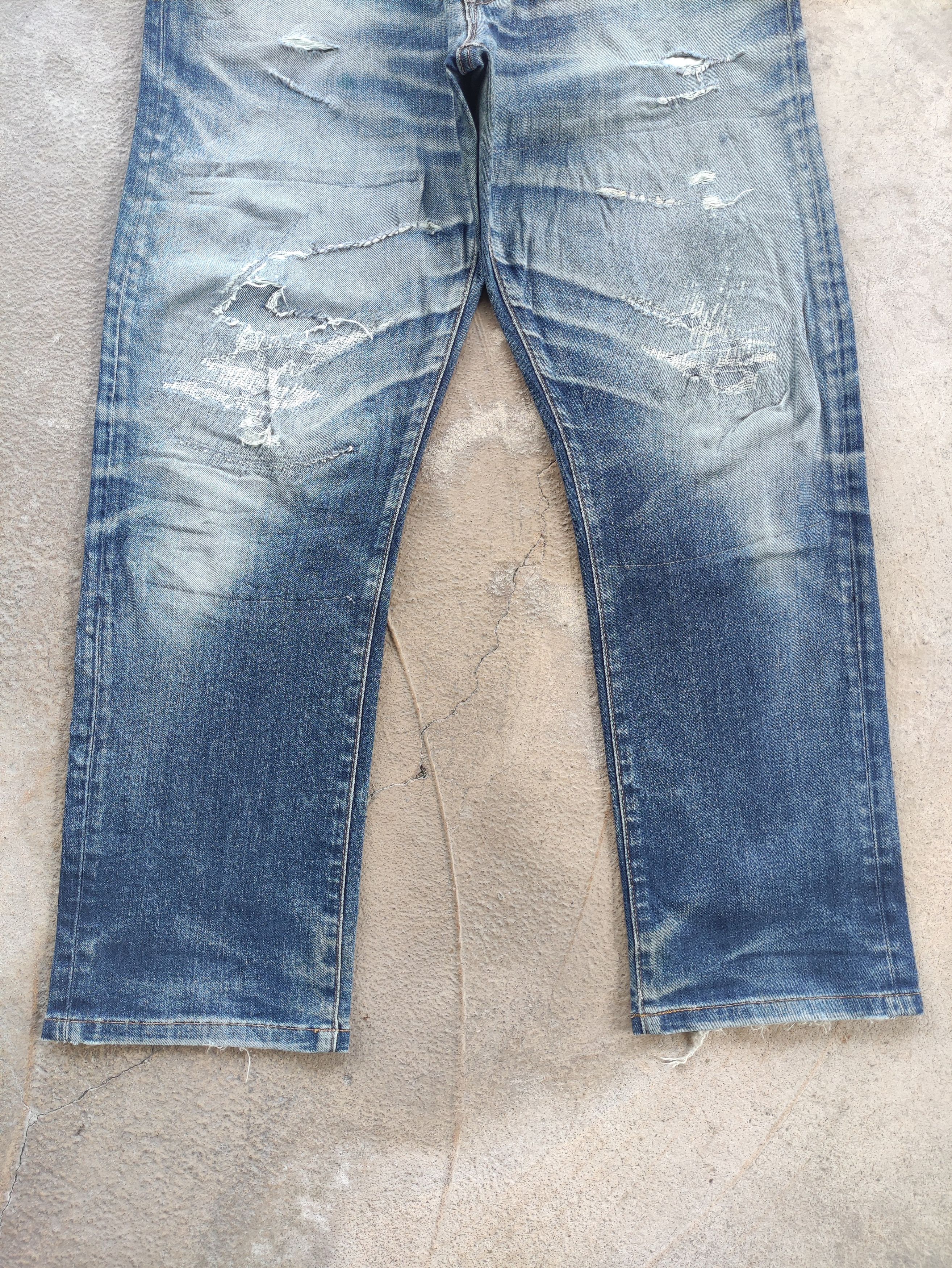Japanese Brand Vintage Japanese Jean Distressed Faded Denim W36 Size US 36 / EU 52 - 4 Thumbnail