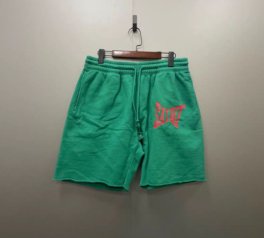 Saint Michael Saint Michael Blue hemmed shorts Size US 30 / EU 46 - 1 Thumbnail