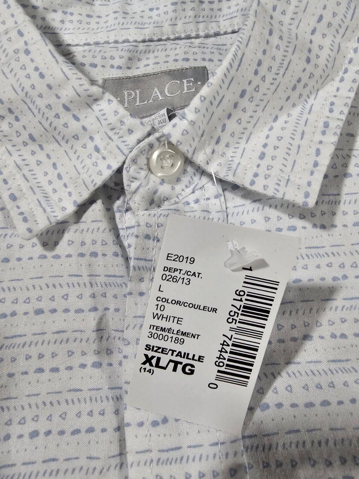 Designer Children's Place Shirt Boys Size XL 14 White Button Up NWT Size US XXS / EU 40 - 4 Thumbnail