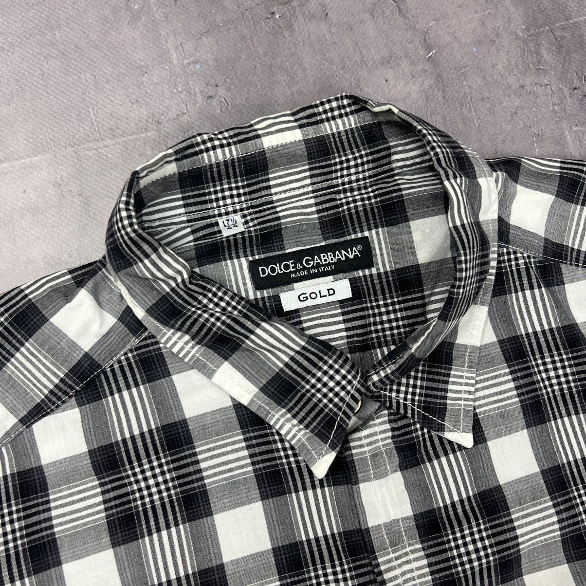 Dolce & Gabbana Rare! Dolce & Gabbana Checkered Shirt Luxury Button Up Size US L / EU 52-54 / 3 - 5 Thumbnail