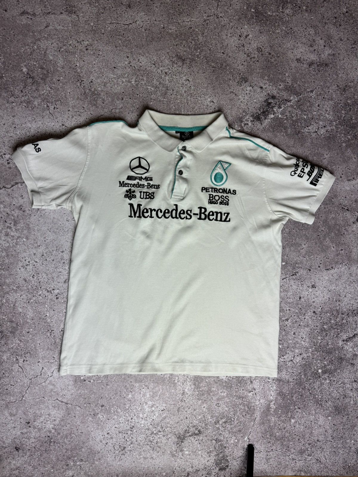 Mercedes-Benz × Vintage Mercedes Benz Hugo Boss Polo T Shirt Racing Size US XL / EU 56 / 4 - 5 Thumbnail