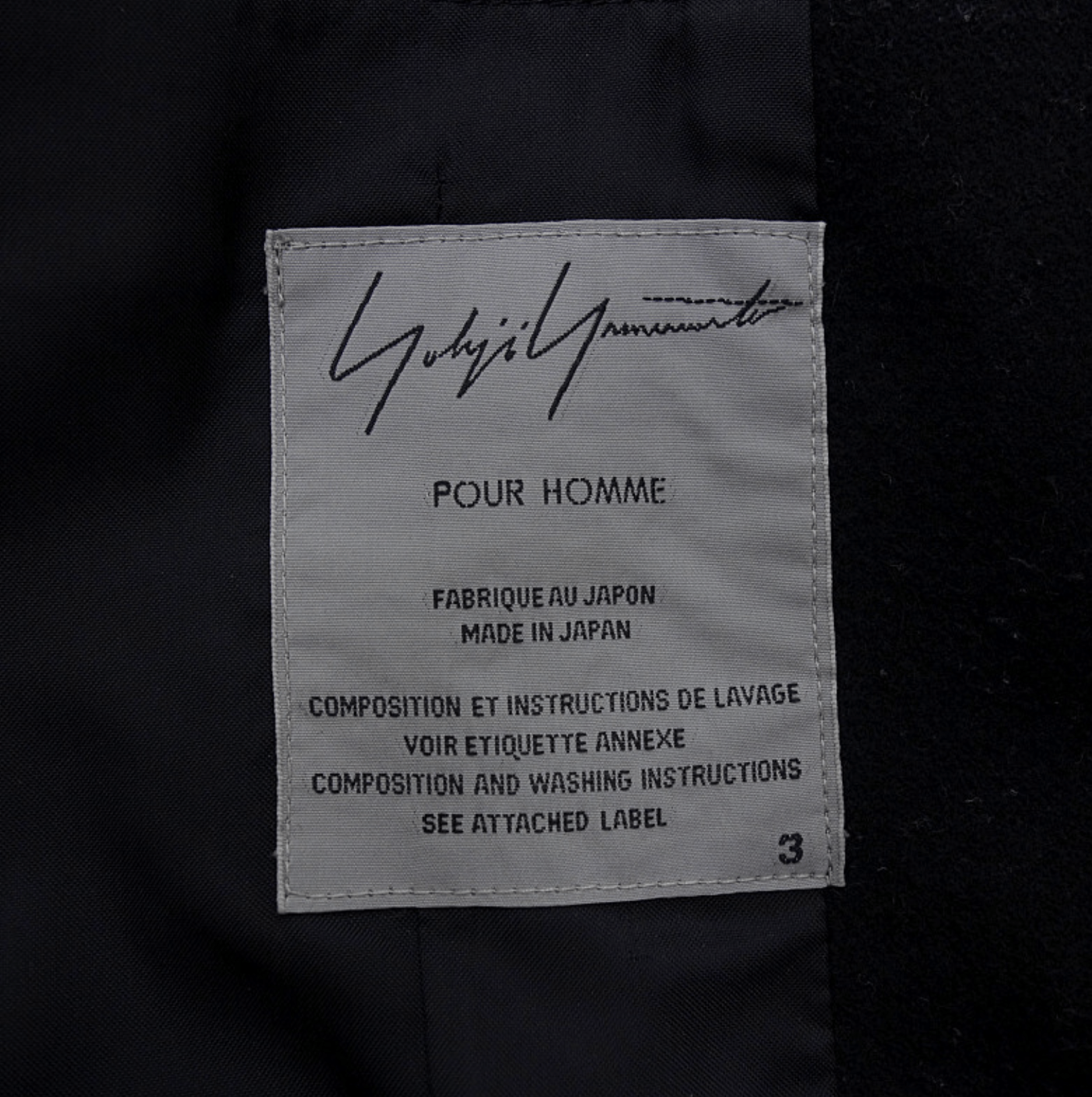 Yohji Yamamoto Yohji Yamamoto Pour Homme - Melton Studded Zip-up Jacket Size US L / EU 52-54 / 3 - 4 Thumbnail