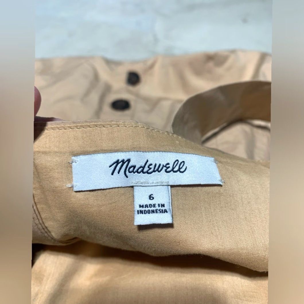 Madewell Madewell Sundress Button-Back Tiered Long Beige Women 6 Regular) Size M / US 6-8 / IT 42-44 - 7 Thumbnail