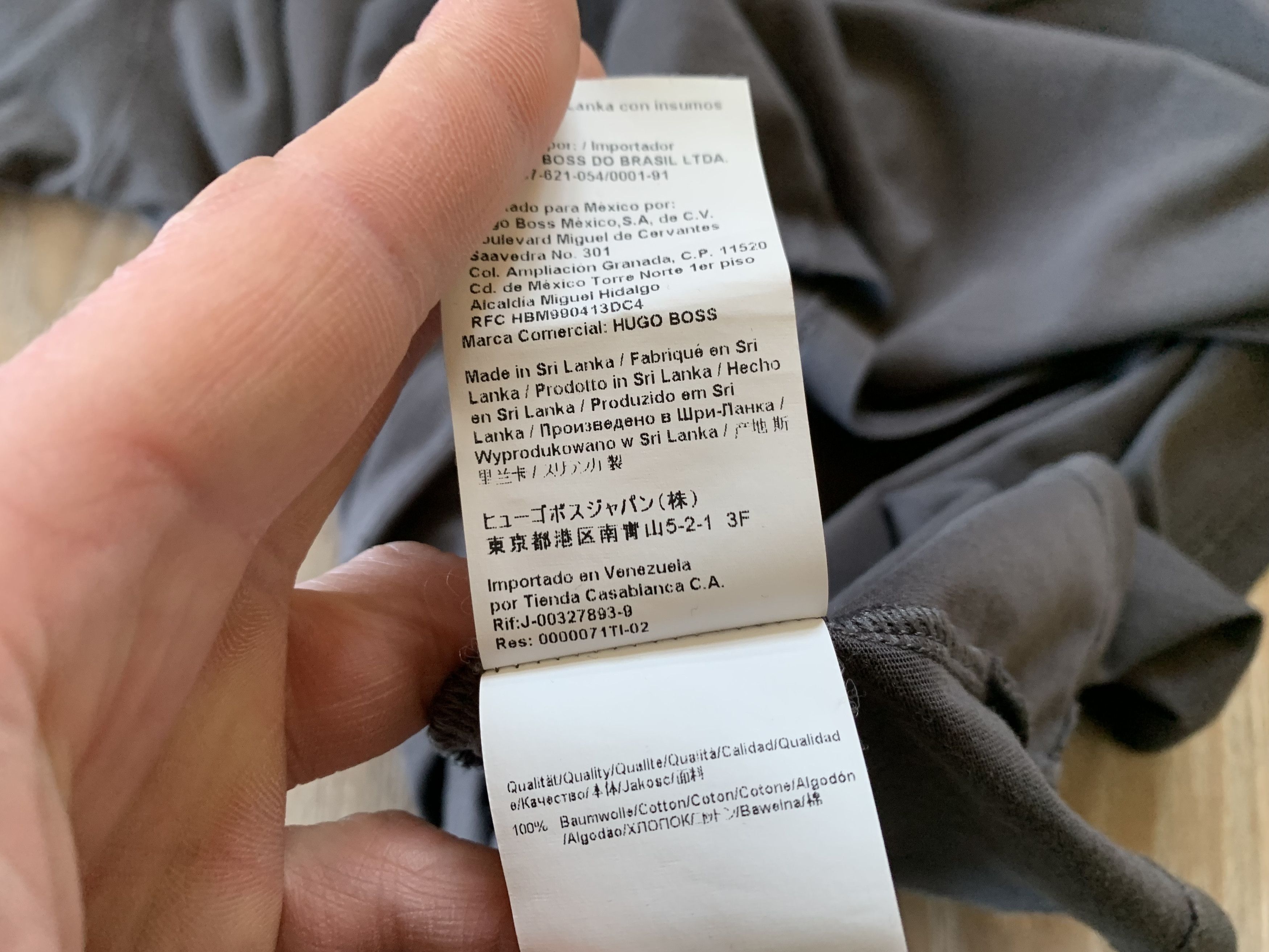 Hugo Boss Mens Hugo Boss Basic Grey T Shirt Size US L / EU 52-54 / 3 - 8 Thumbnail
