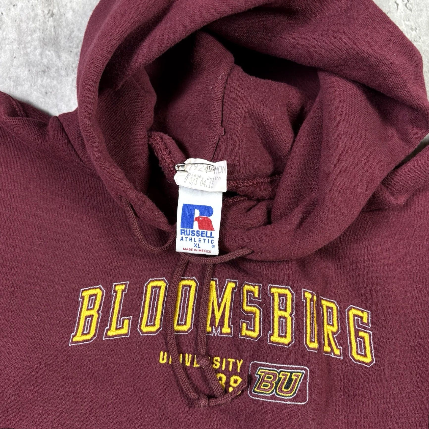 Russell Athletic VINTAGE Russell Athletic Hoodie Bloomsburg University Red Pullover Adult XL 90s Size US XL / EU 56 / 4 - 5 Thumbnail
