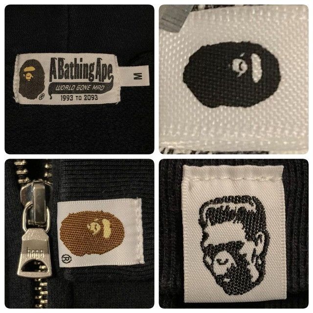 Bape BAPE WGM Shark Full Zip Hoodie Black a bathing ape Size US M / EU 48-50 / 2 - 8 Thumbnail