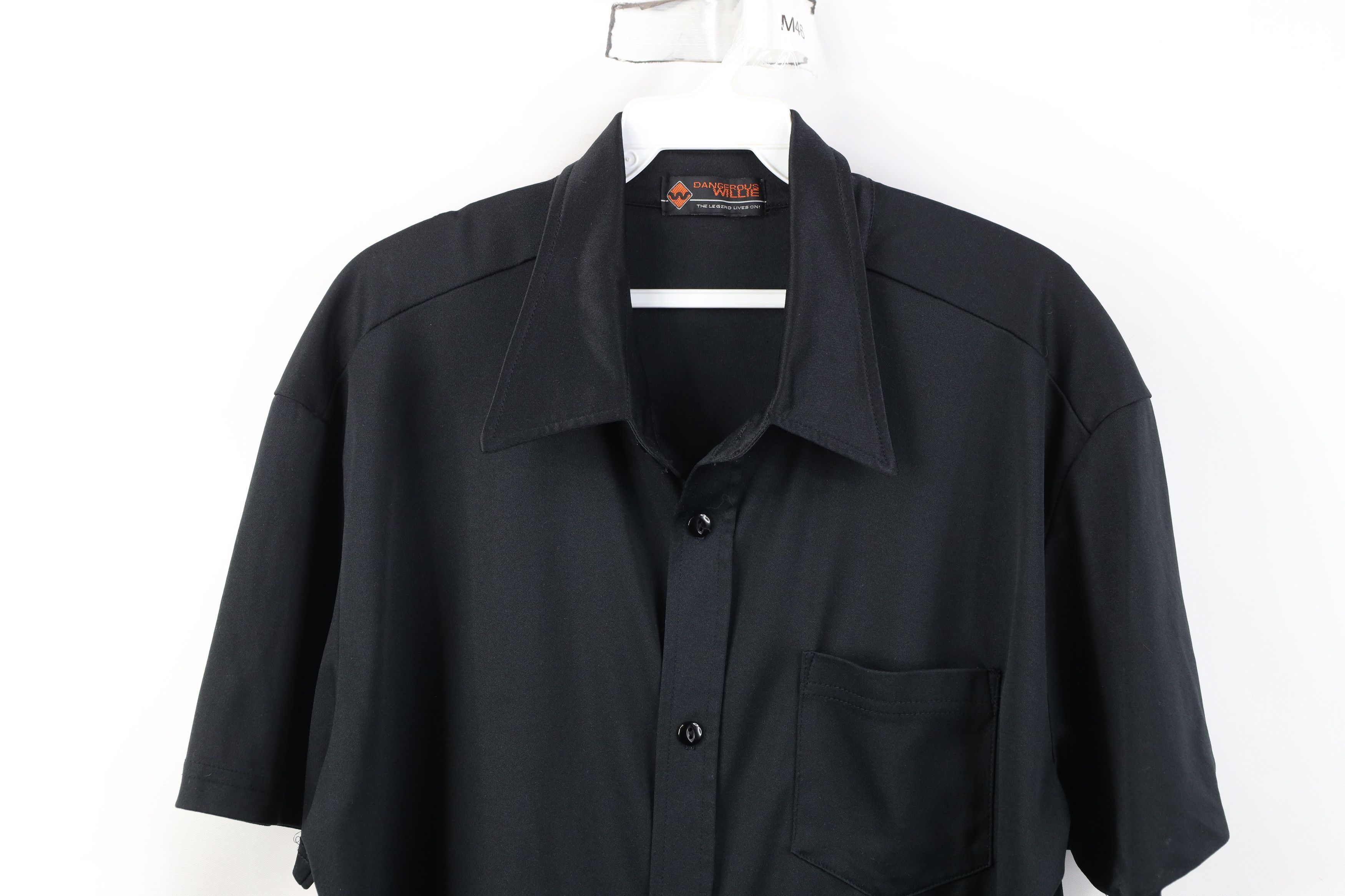 Vintage Vintage 90s Rockabilly Short Sleeve Collared Button Shirt Size US L / EU 52-54 / 3 - 2 Thumbnail