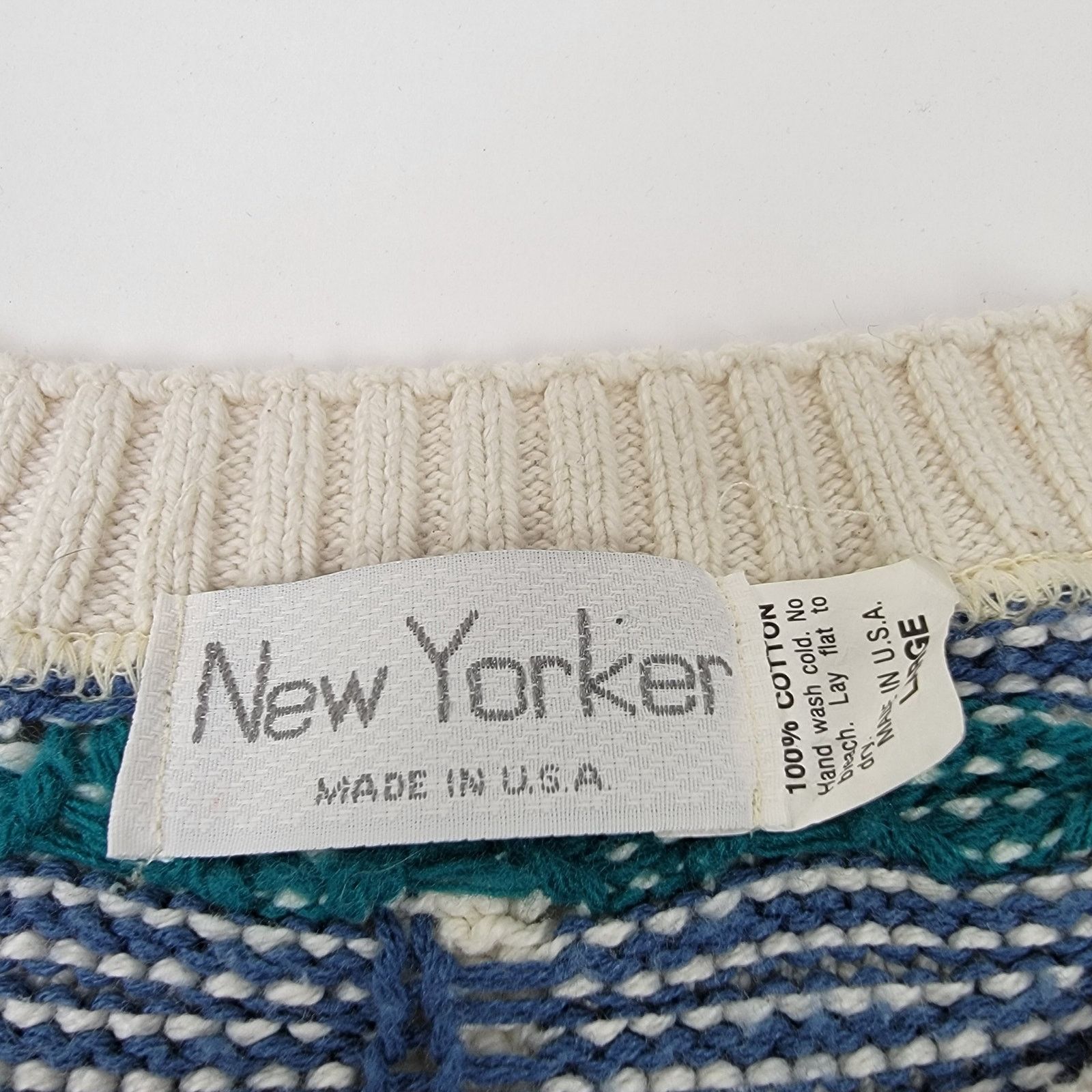 Vintage Vintage Chunky Knit Sweater - L Size US L / EU 52-54 / 3 - 3 Thumbnail
