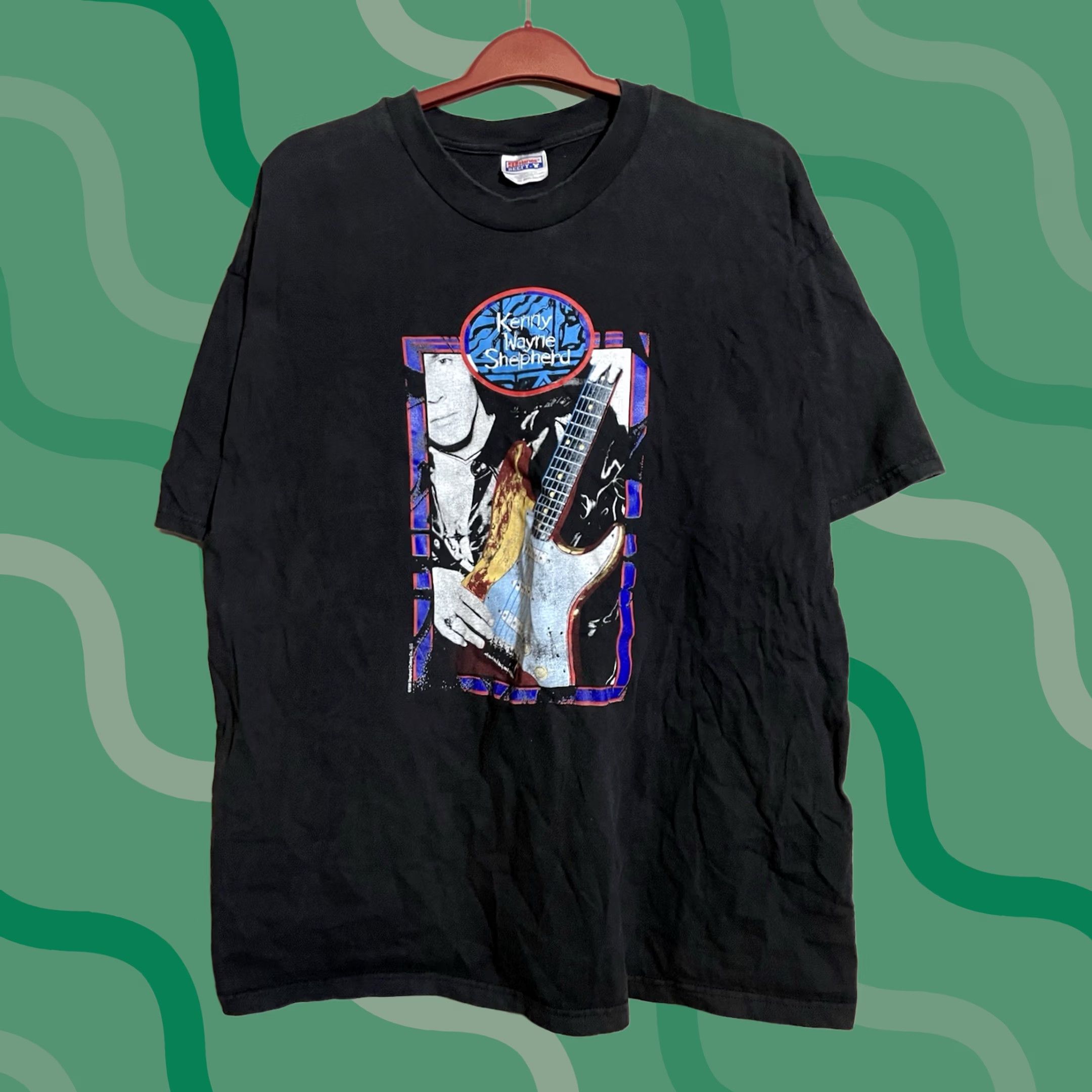 Hanes VINTAGE Kenny Wayne Shepherd Tour Shirt Concert Shirt 2XL Hanes T-Shirt Black Men 90s Boys/Mens Size US XXL / EU 58 / 5 - 1 Thumbnail