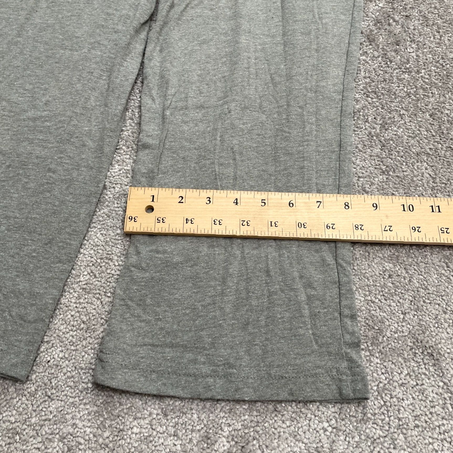 Fruit Of The Loom Fruit of the Loom Pants Men M Gray Lounge Straight Leg Elastic 32x29 Casual Activewear Size US 31 - 7 Thumbnail