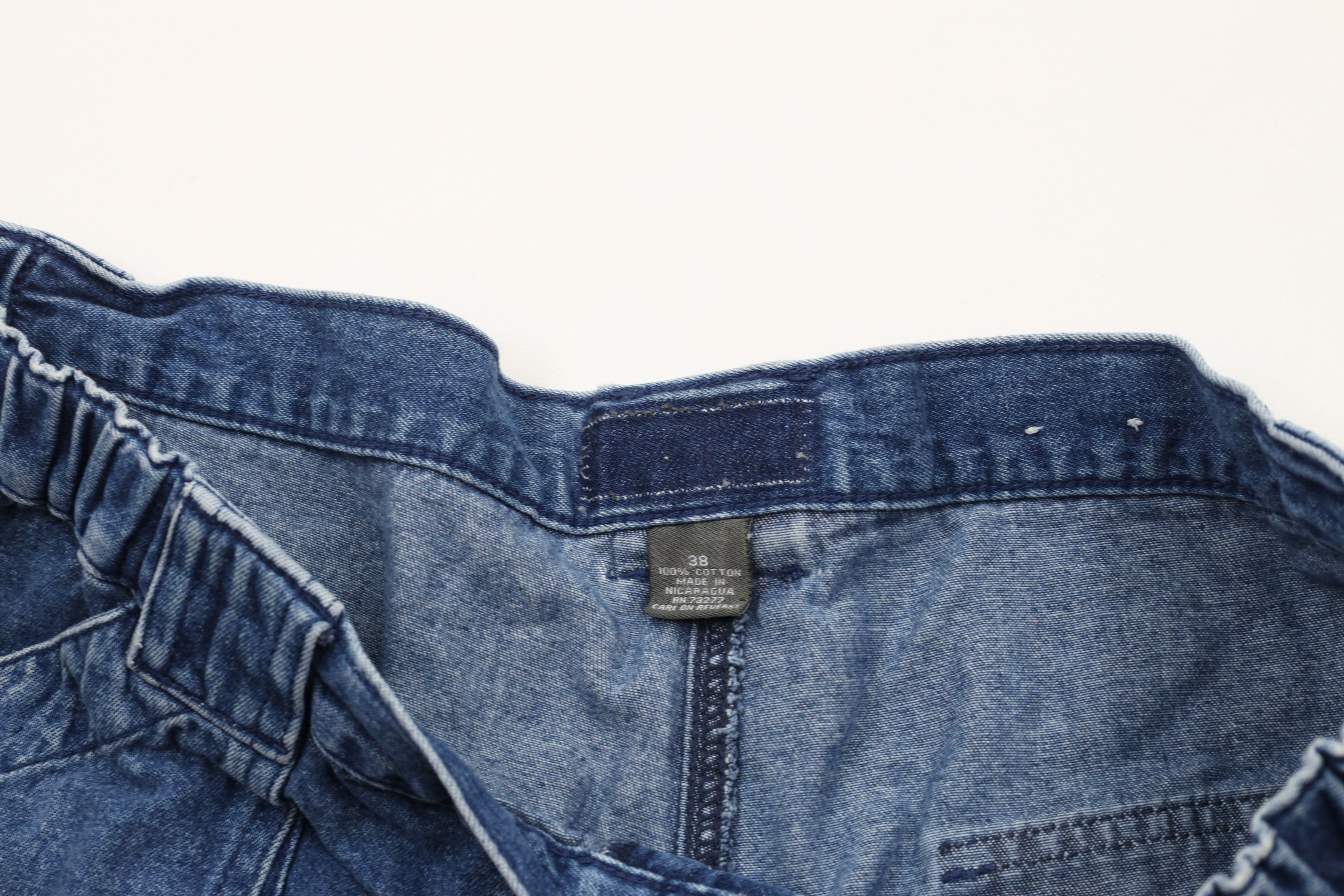 Vintage Vintage 90s Streetwear Above Knee Denim Cargo Shorts Jorts Size US 38 / EU 54 - 7 Thumbnail