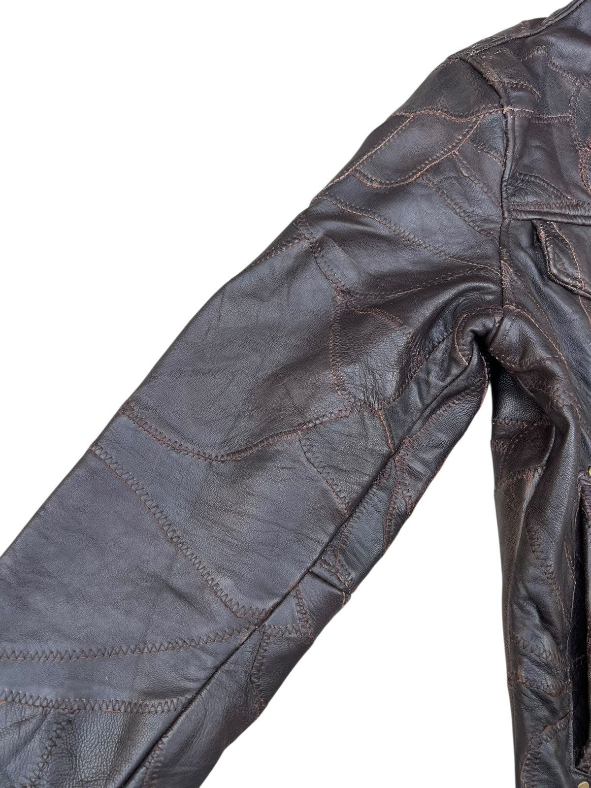 If Six Was Nine Faux Fur Patchwork Sheepskin Leather Jacket All The Way Size US S / EU 44-46 / 1 - 9 Thumbnail
