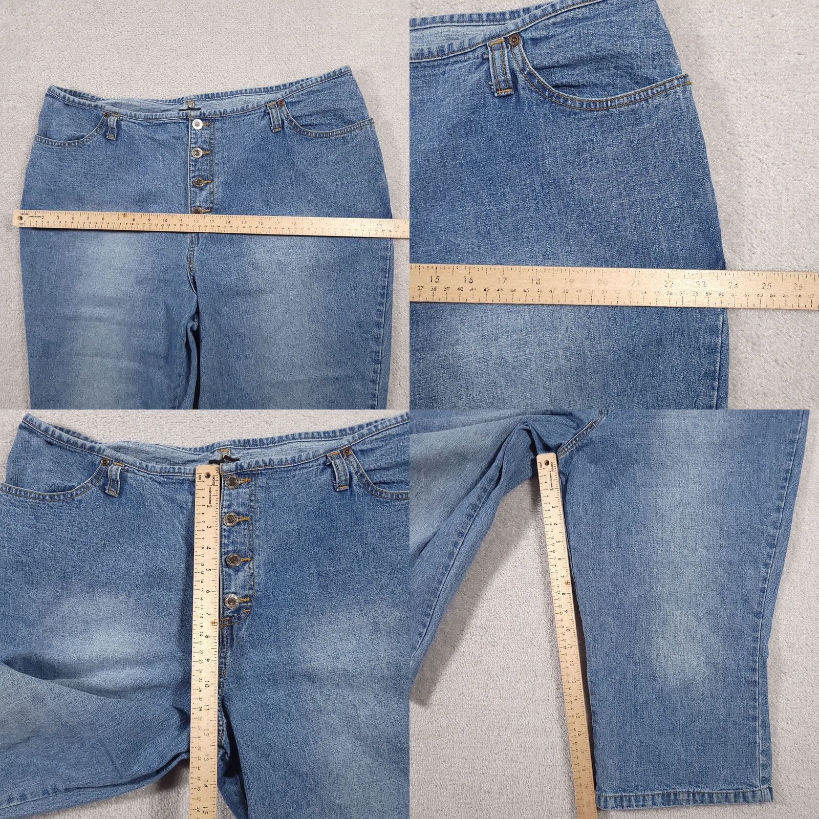 Vintage VINTAGE 90s Jeans Women's 20W Capri Denim NorthCrest Button Fly High Rise Relaxed Size 42" / US 20 - 8 Thumbnail