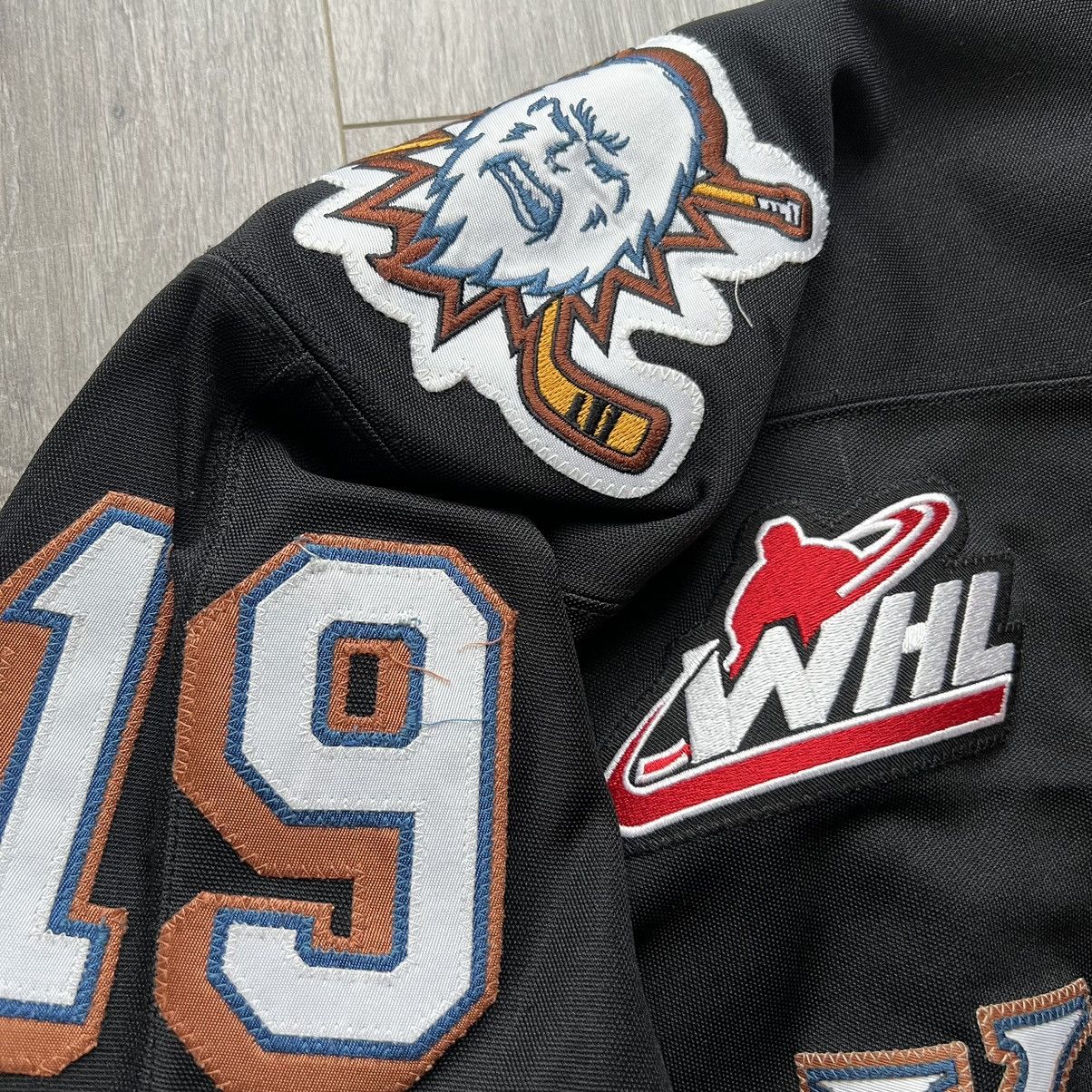 Vintage Reebok Kootenay Ice Hockey Jersey GAME WORN Size US XL / EU 56 / 4 - 9 Thumbnail