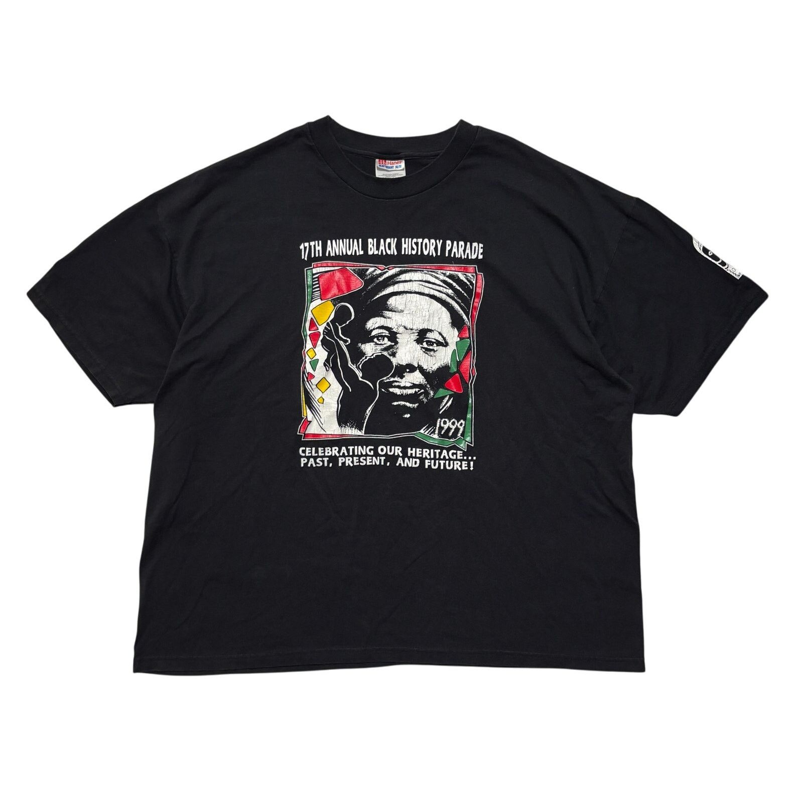 Hanes VTG 90s Black History Parade Black Graphic T-Shirt XXL Size US S / EU 44-46 / 1 - 1 Thumbnail