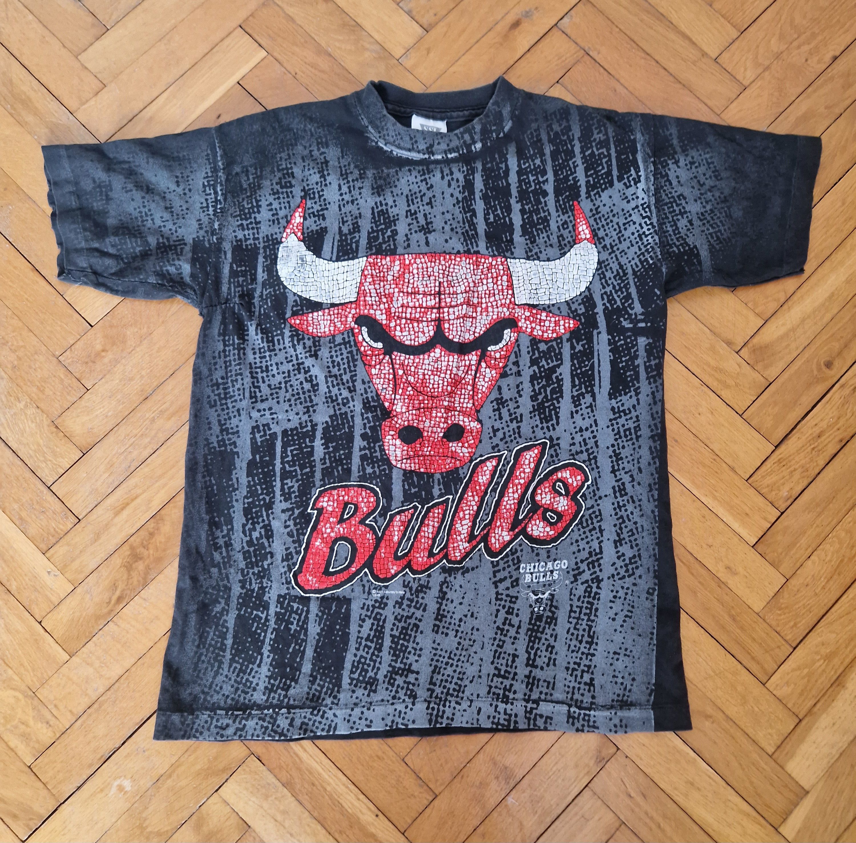 NBA × Vintage Chicago Bulls vintage made in USA single stitch 90s 1991 tee Size US M / EU 48-50 / 2 - 1 Thumbnail