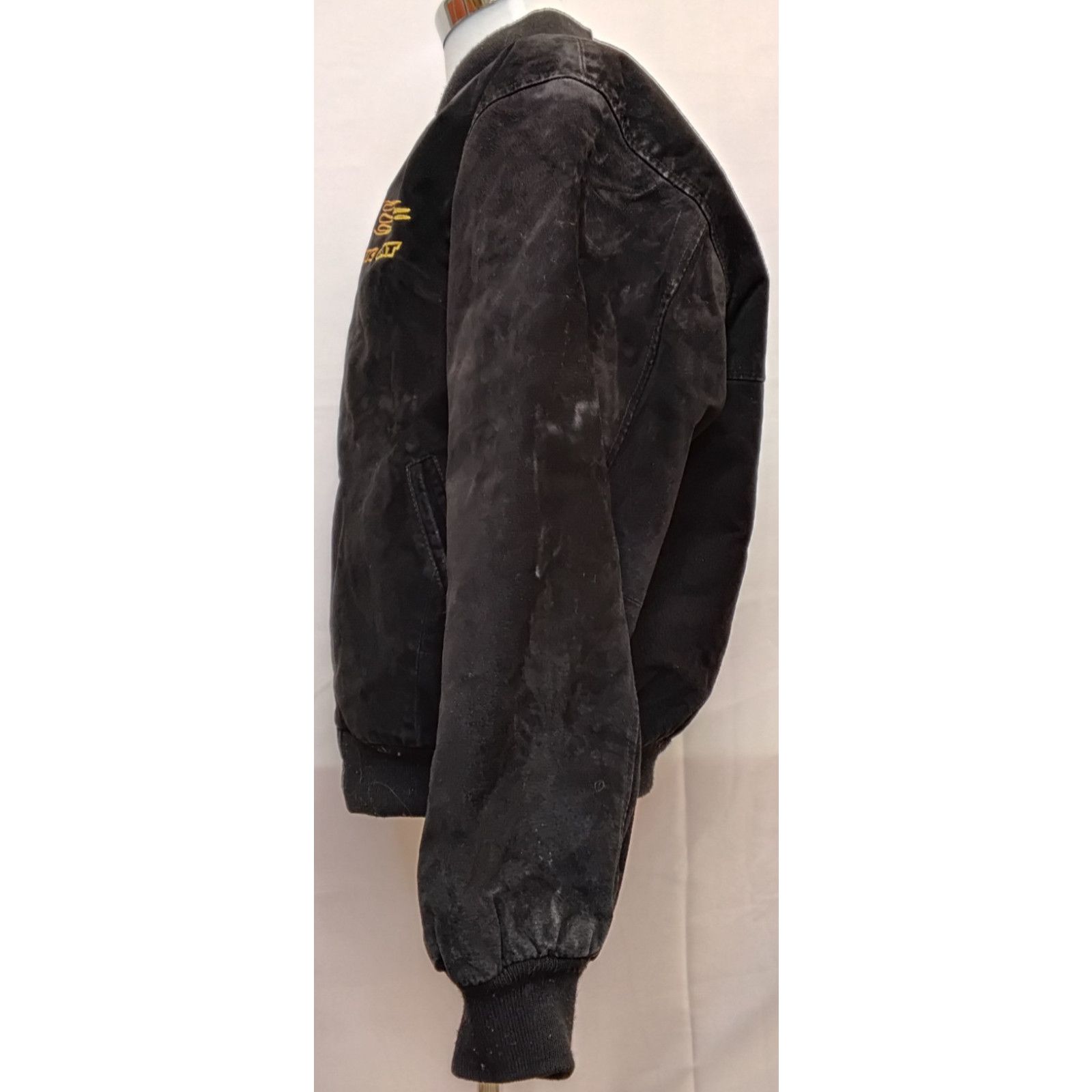 Other Arctic Cat Suede Leather Bomber Jacket Men's L Black Size US L / EU 52-54 / 3 - 4 Thumbnail