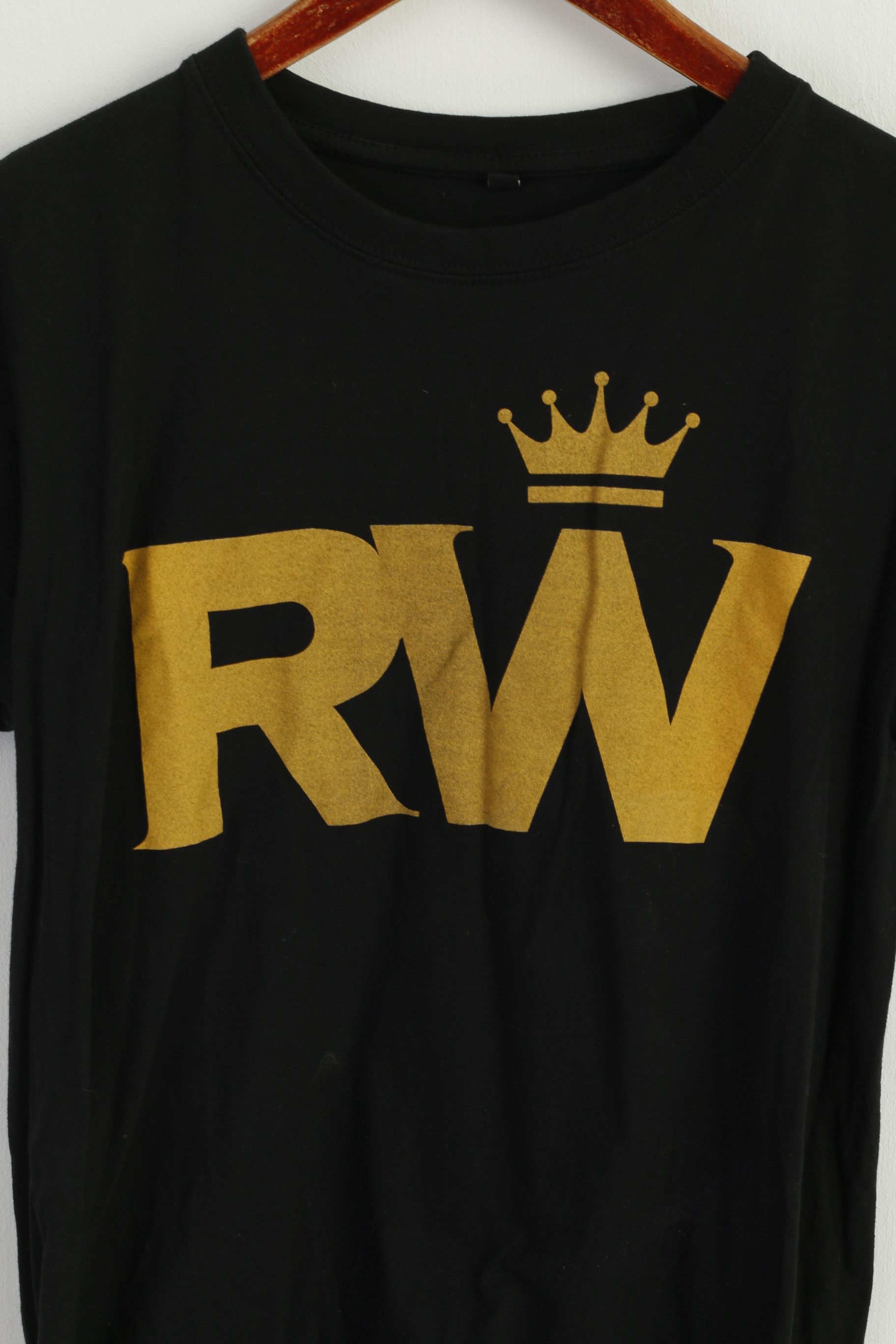 Band Tees × Other Vintage Women M Shirt Black Cotton Robbie Williams 0933 Size M / US 6-8 / IT 42-44 - 2 Thumbnail