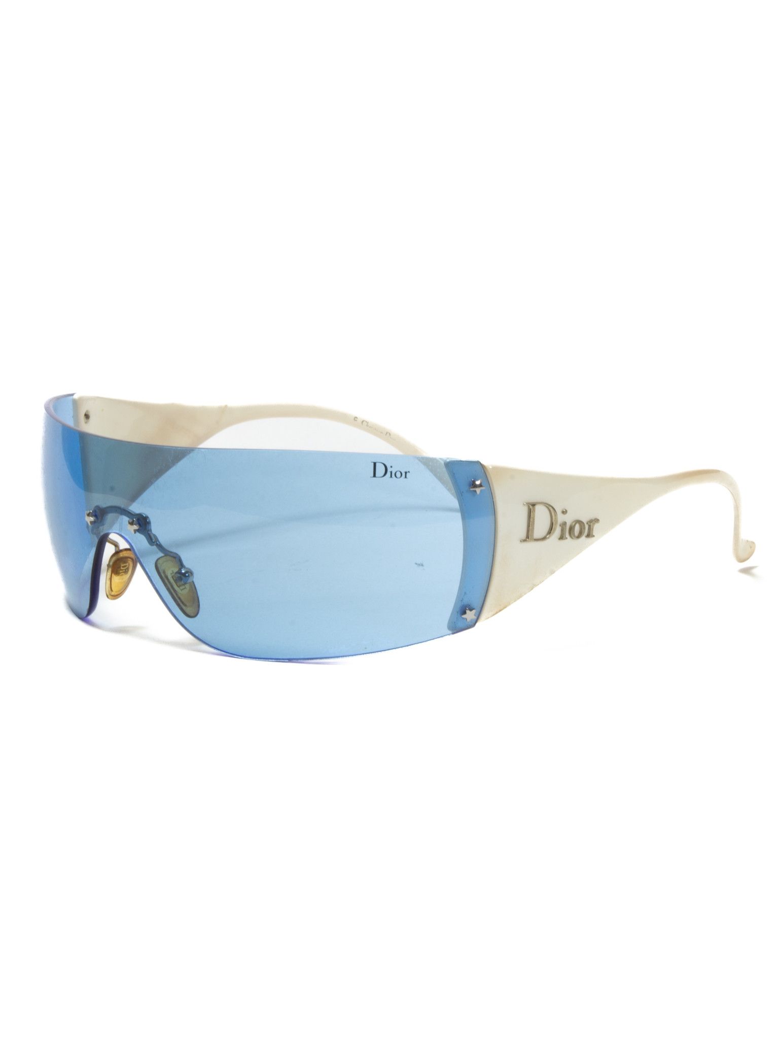 image of Iconic Dior Ski 6 White/blue Sunglasses, Women's