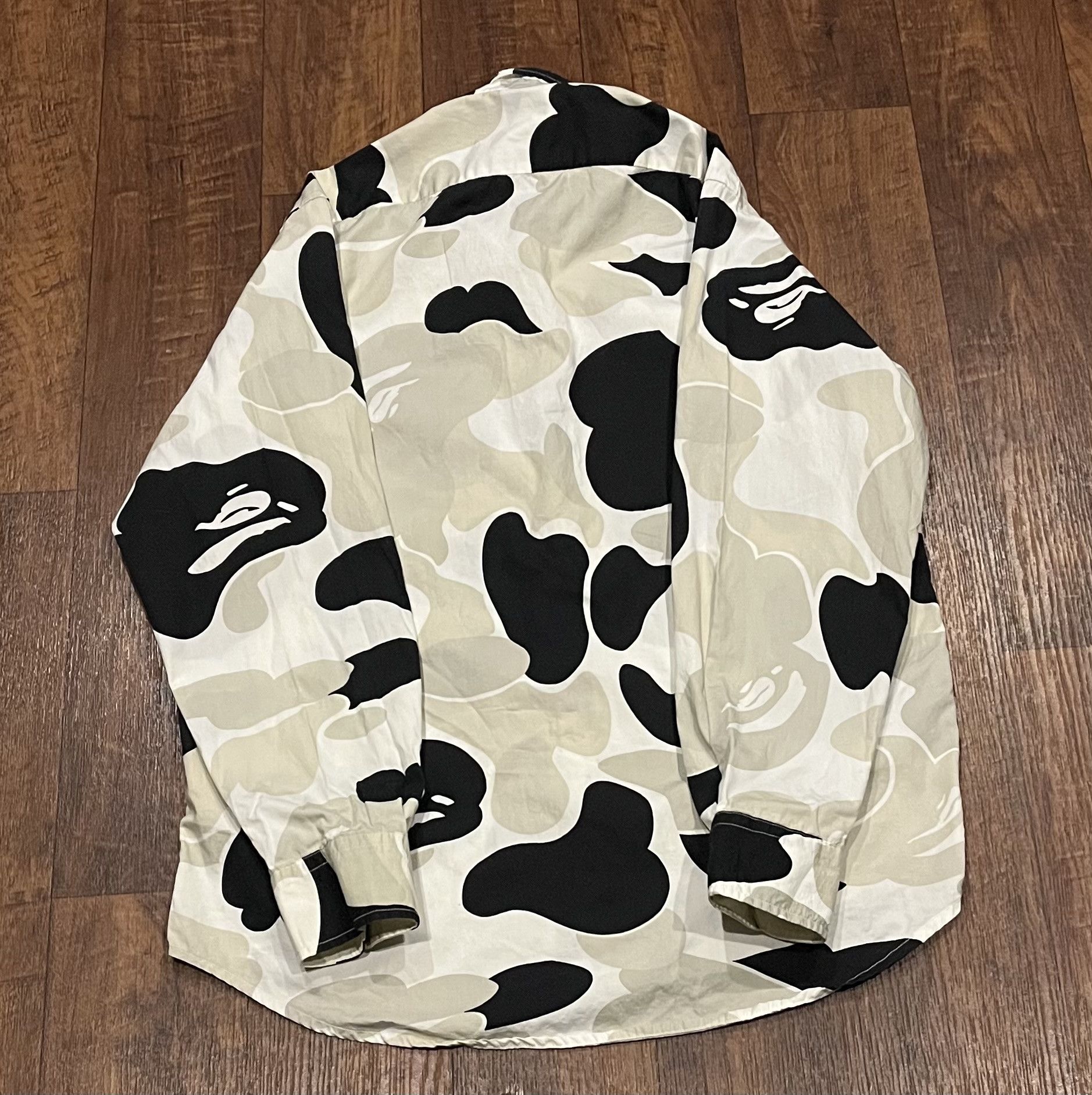 Bape Bape long sleeve camo button up shirt Size US M / EU 48-50 / 2 - 2 Thumbnail