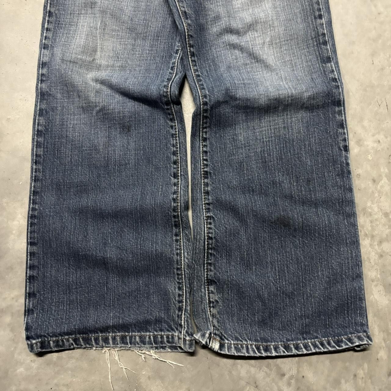 Calvin Klein × Vintage Crazy Vintage Y2K/2000s Grunge Calvin Klein Dark Wash Denim Jeans! Size US 32 / EU 48 - 6 Thumbnail
