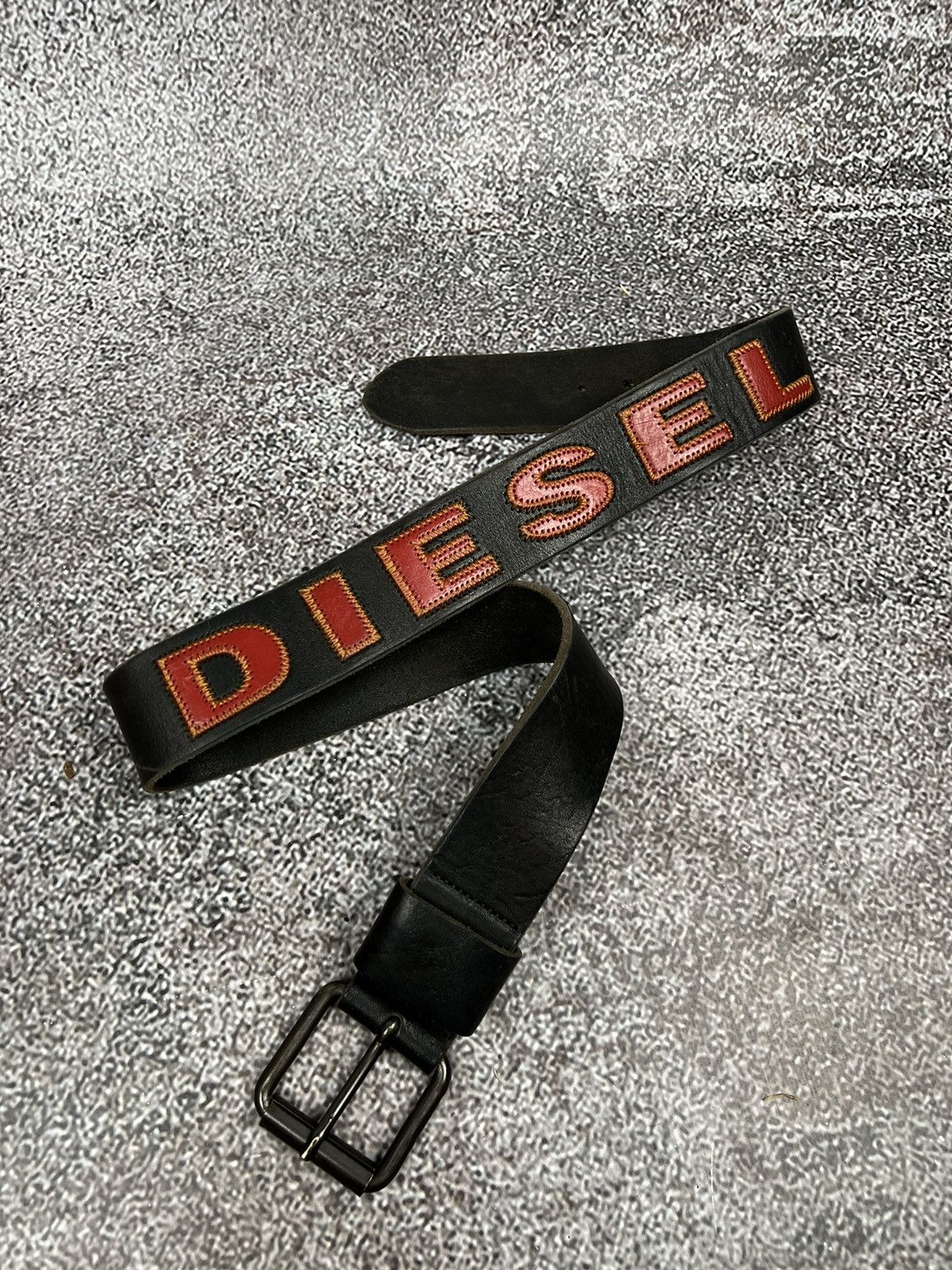 Diesel Men Made in Italy Genuine leather Belt Size M Casual