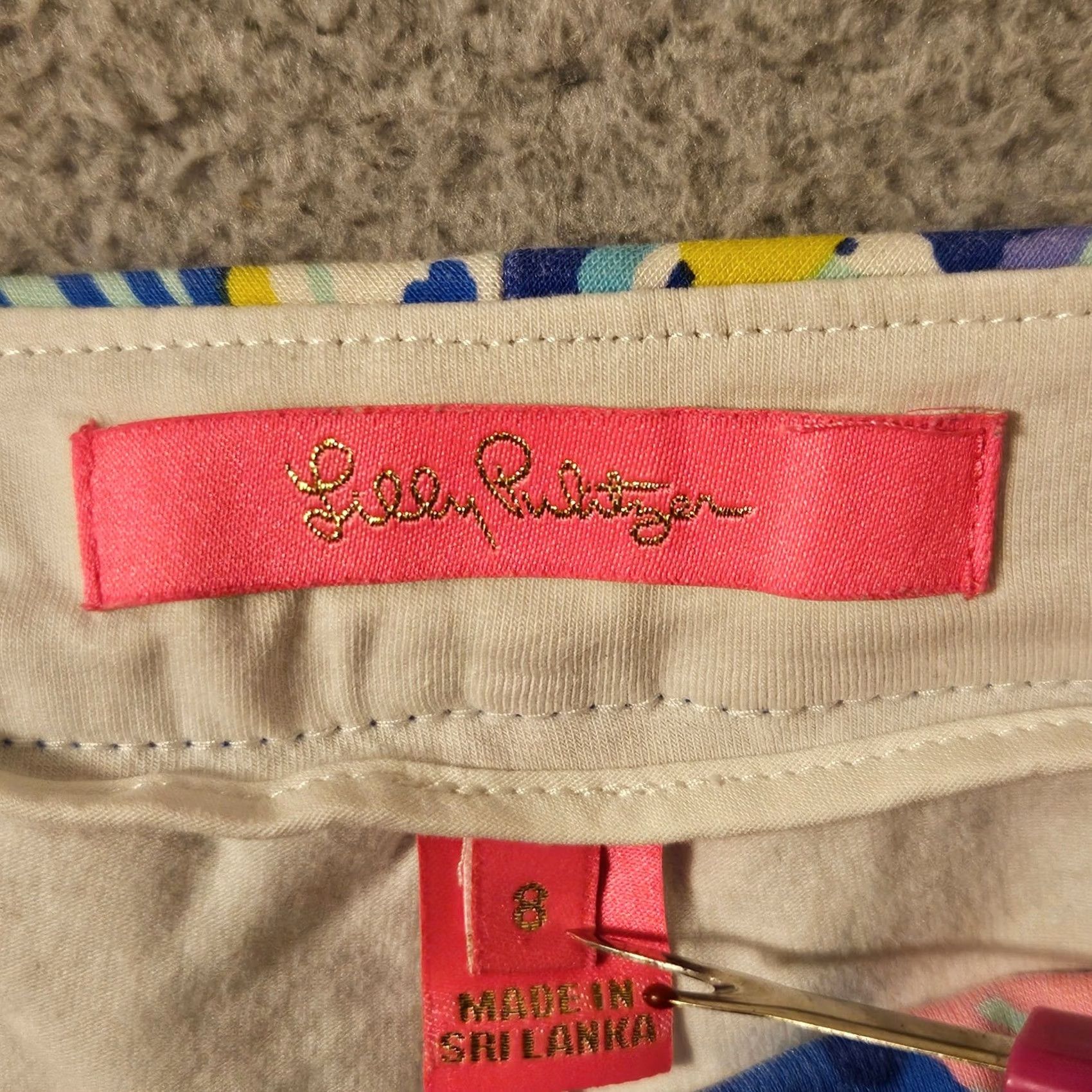 Lilly Pulitzer Lilly Pulitzer Skort Women's Size 8 Blue Floral Scalloped Hem Size ONE SIZE - 5 Thumbnail