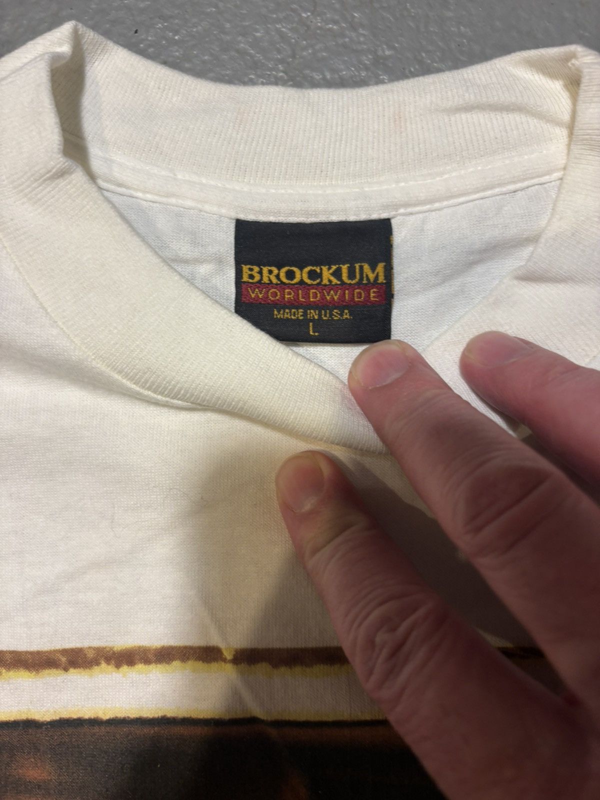 Brockum VTG Paul McCartney The New World Tour band T-shirt 90s NOS Size US L / EU 52-54 / 3 - 2 Thumbnail