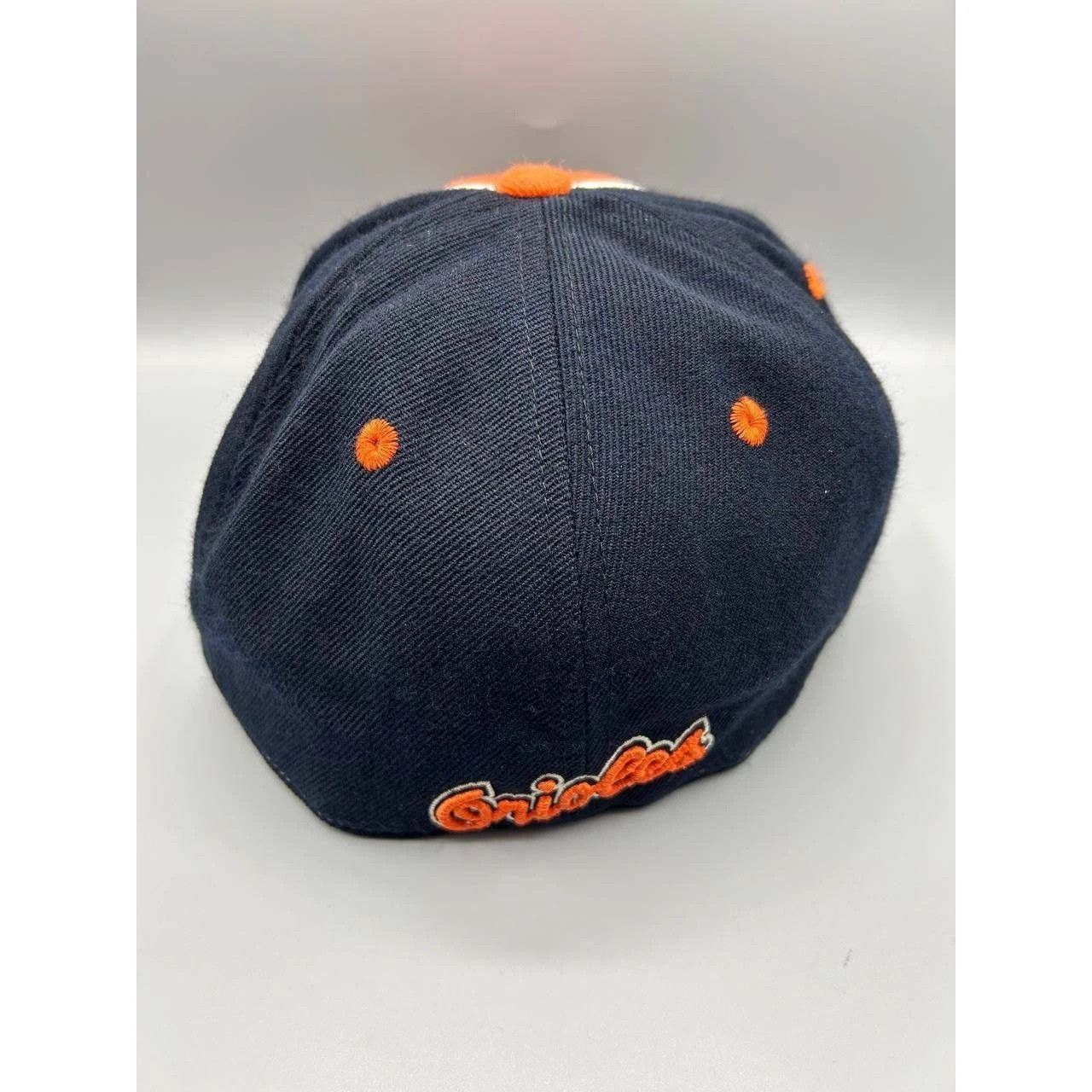 Mitchell & Ness Baltimore Orioles Hat Men 7 1/4 Navy Orange Fitted Cap New Size ONE SIZE - 6 Thumbnail