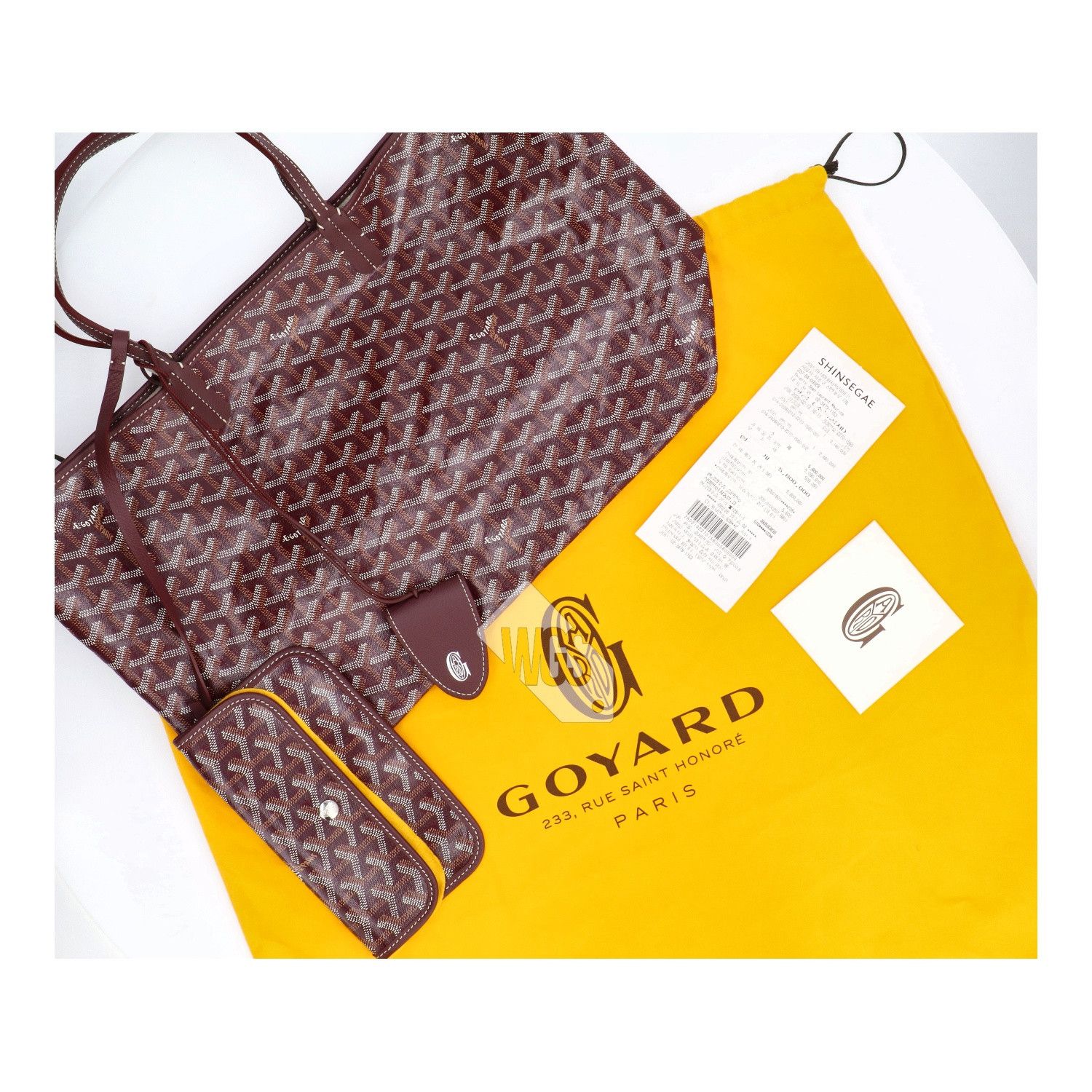 Goyard Goyard Saint Louis Tote PM Bordeaux Burgundy Size ONE SIZE - 15 Thumbnail