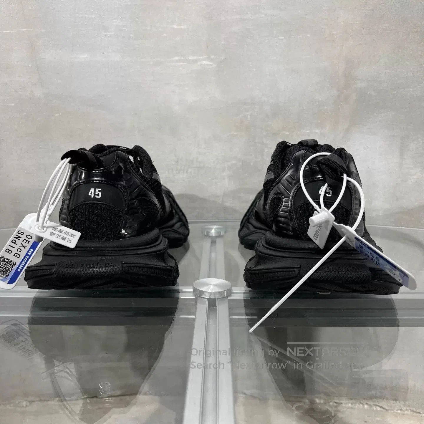 Balenciaga Black High. Size US 12 / EU 45 - 6 Thumbnail