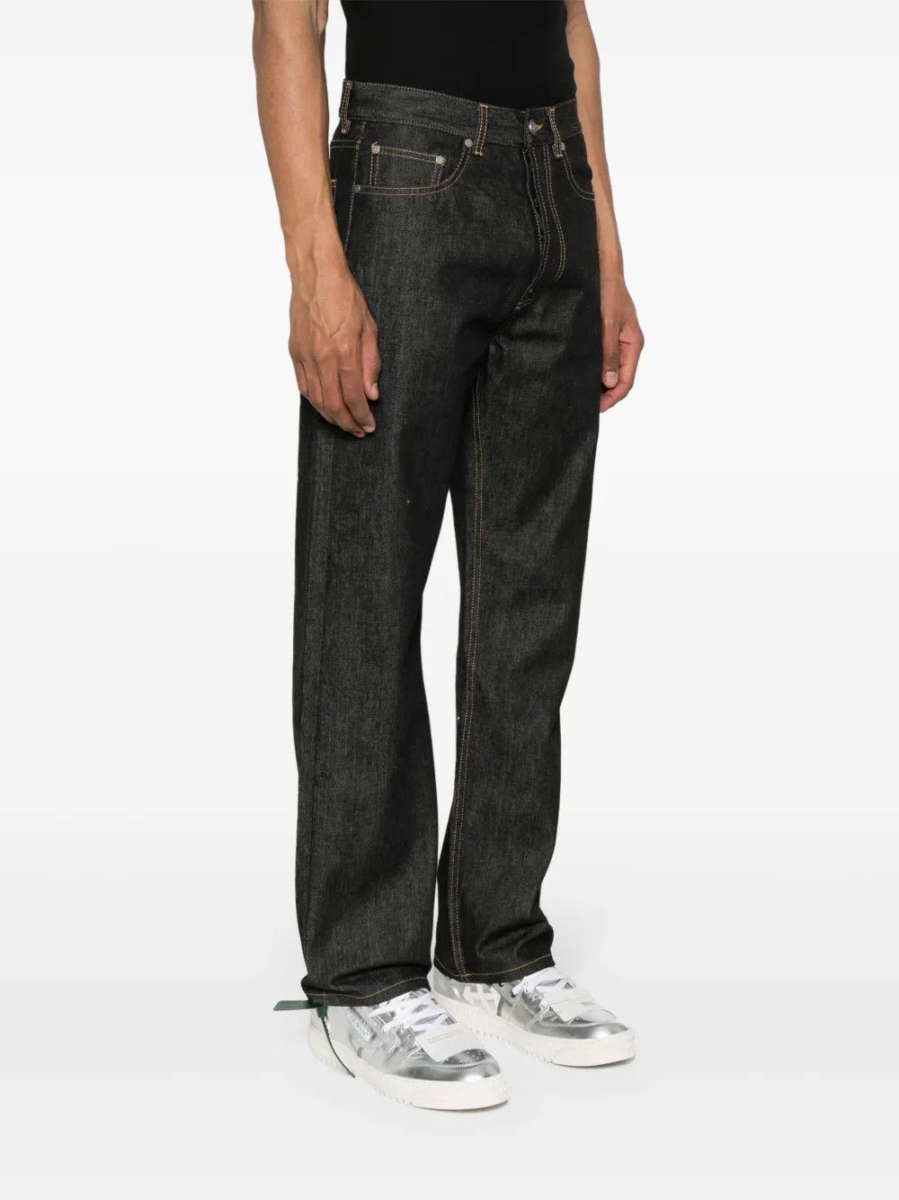Palm Angels o1y0325 Denim Pant in Black Size US 31 - 2 Thumbnail