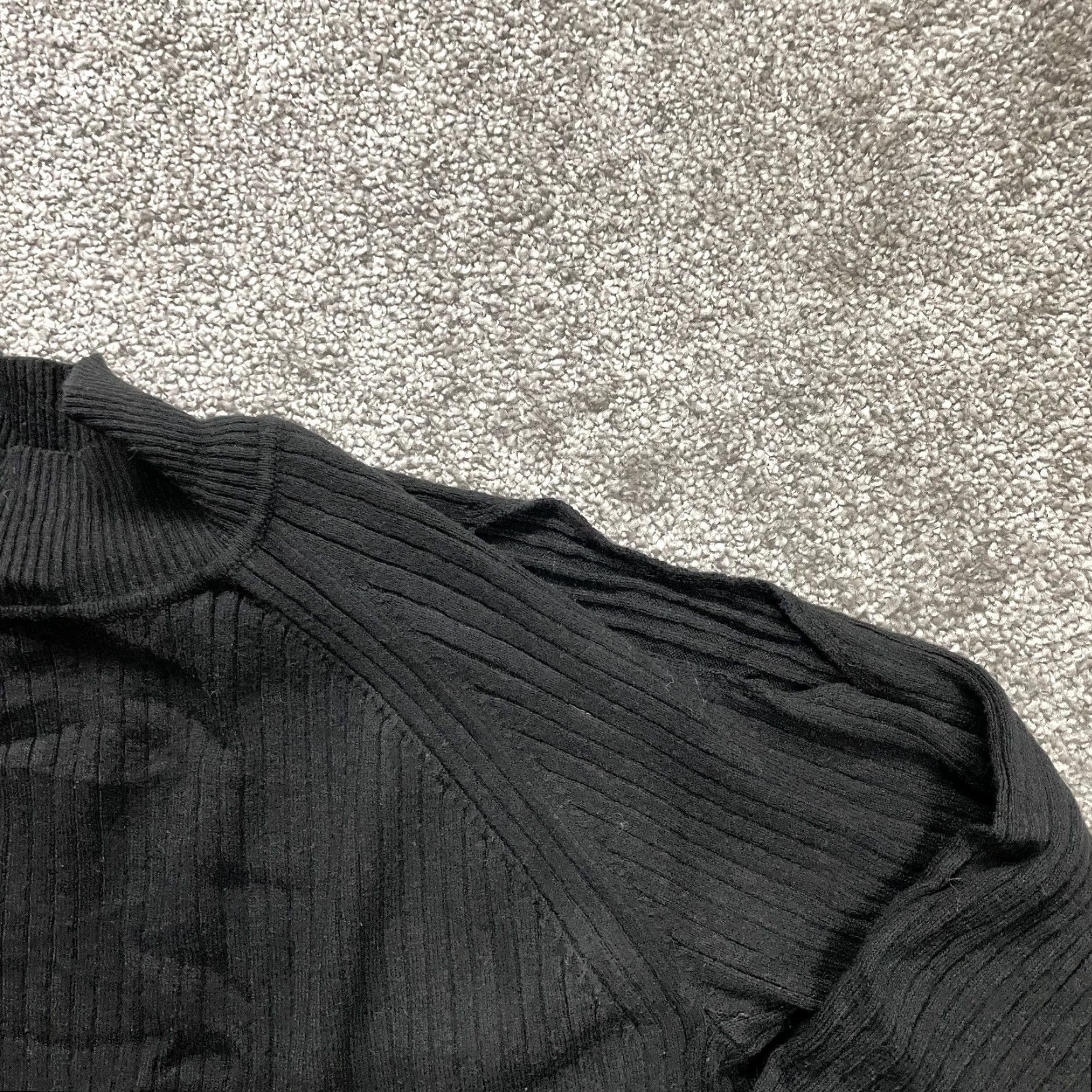 Vintage VINTAGE Chico's Sweater Womens Pullover Long Sleeve Mock Neck Cotton Rayon Black Casual 8 Size M / US 6-8 / IT 42-44 - 2 Thumbnail