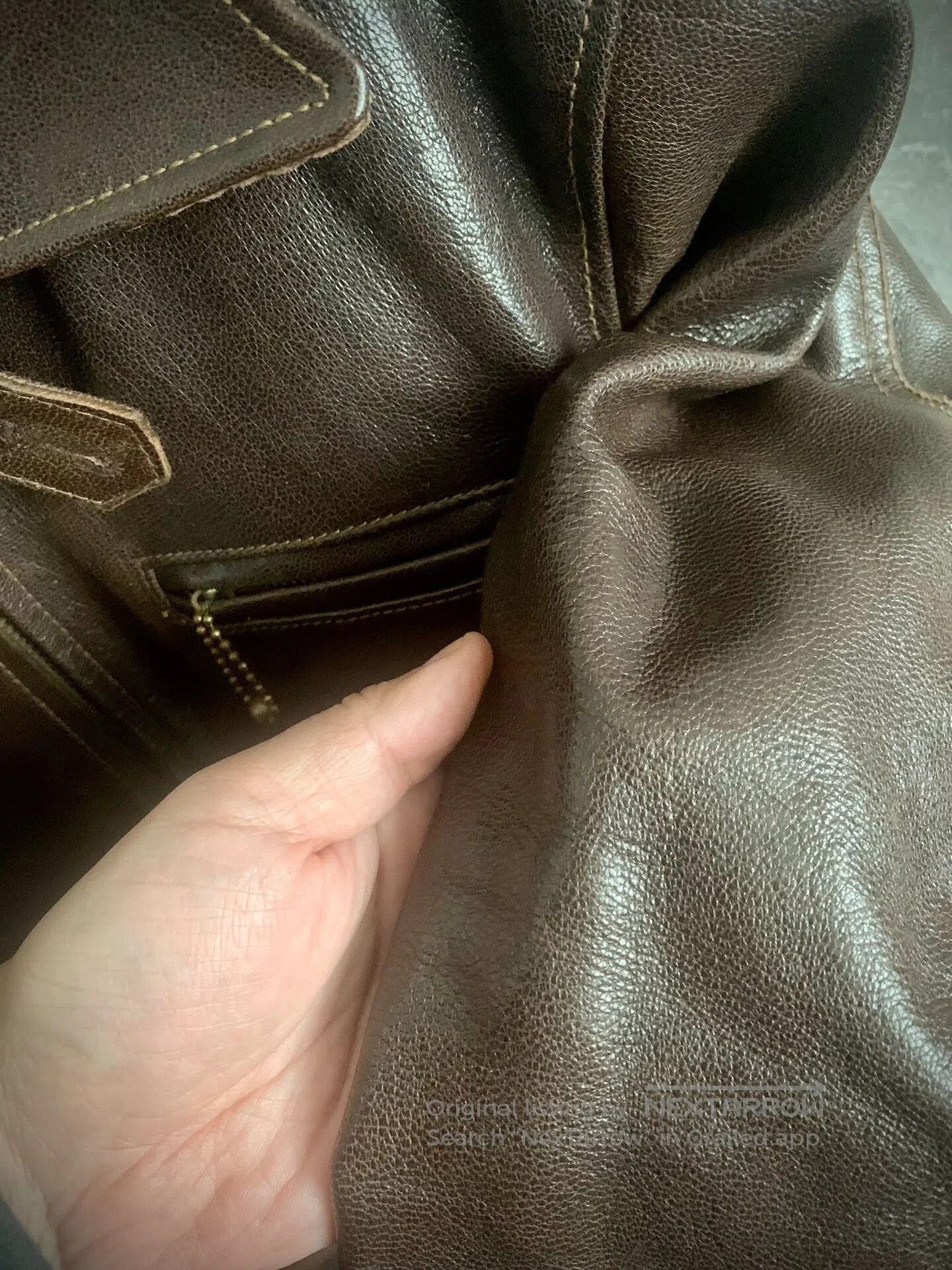 WEST RIDE perfect brown leather jacket in excellent condition. Size US M / EU 48-50 / 2 - 5 Thumbnail