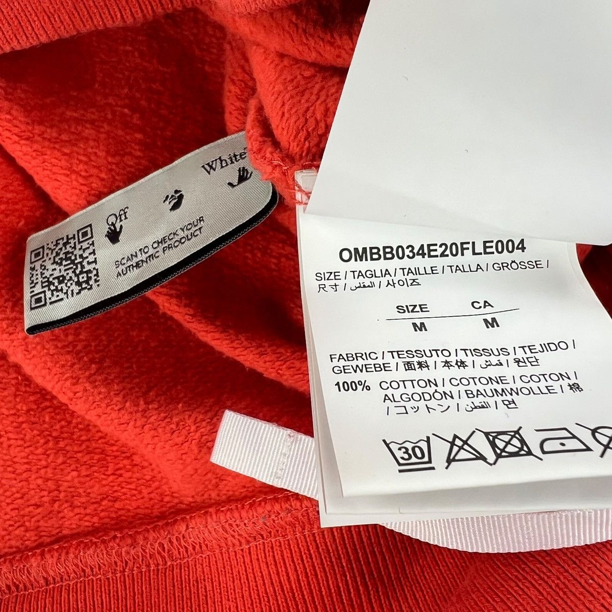 Off-White Off-White Stencil Arrows Orange Hoodie Size US M / EU 48-50 / 2 - 6 Thumbnail