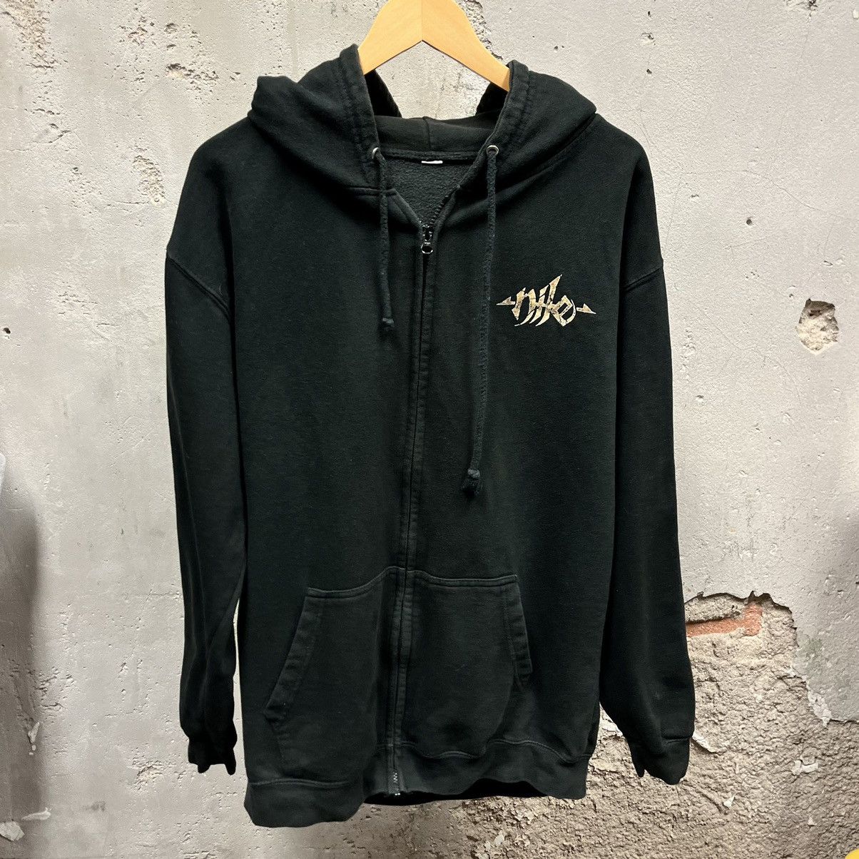 Vintage NILE Vile Nilotic Rites Double Sided Hoodie Sweatshirt L Size US L / EU 52-54 / 3 - 5 Thumbnail