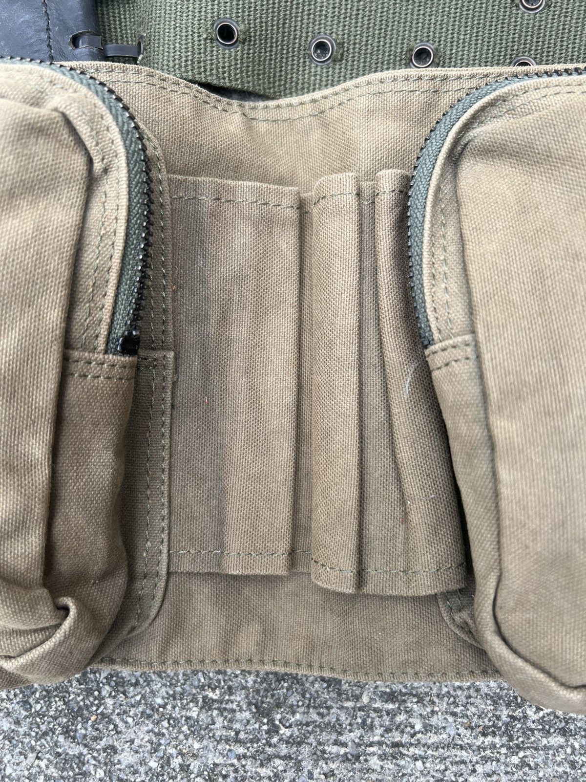 Lad Musician Vintage Lad Musician Faded Olive Green Military Chest Bag Size ONE SIZE - 14 Thumbnail