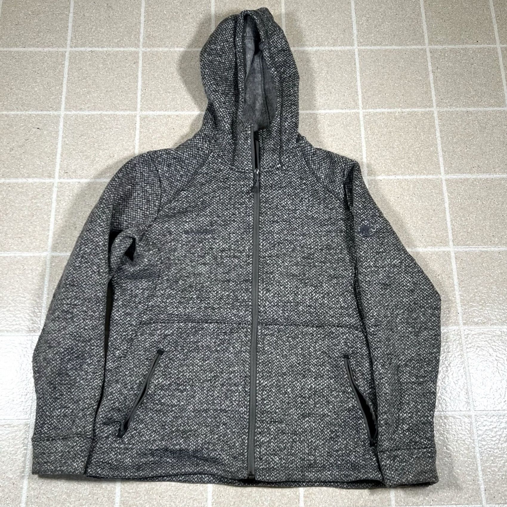 Mammut Mammut Jacket Women XL Fleece Lined Hooded Full Zip Gray Pockets Size XL / US 12-14 / IT 48-50 - 2 Thumbnail