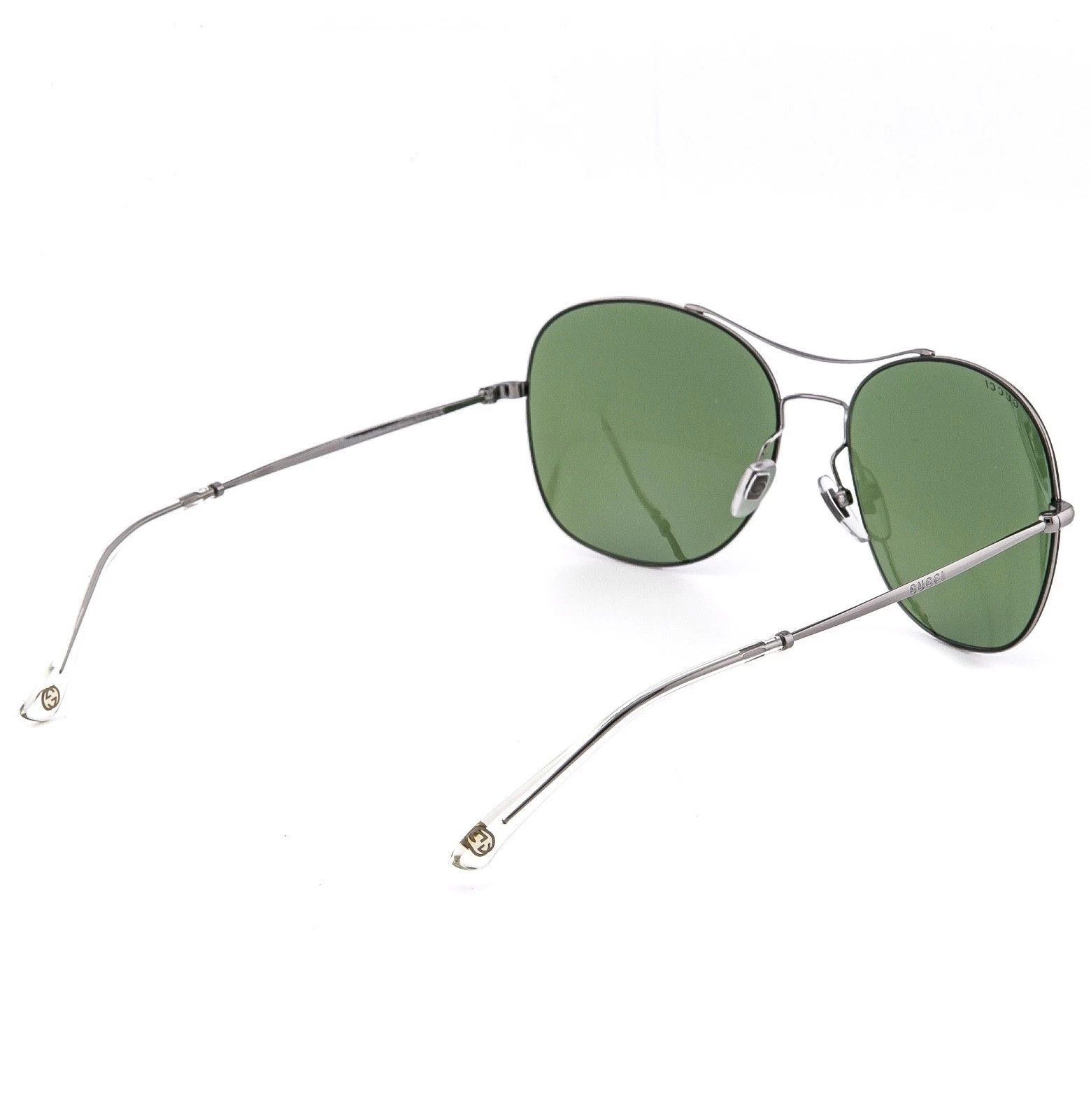 Gucci GUCCI TECHNO 0501 Round GG0501S Gray Green Sunglasses 4253 Size ONE SIZE - 5 Thumbnail