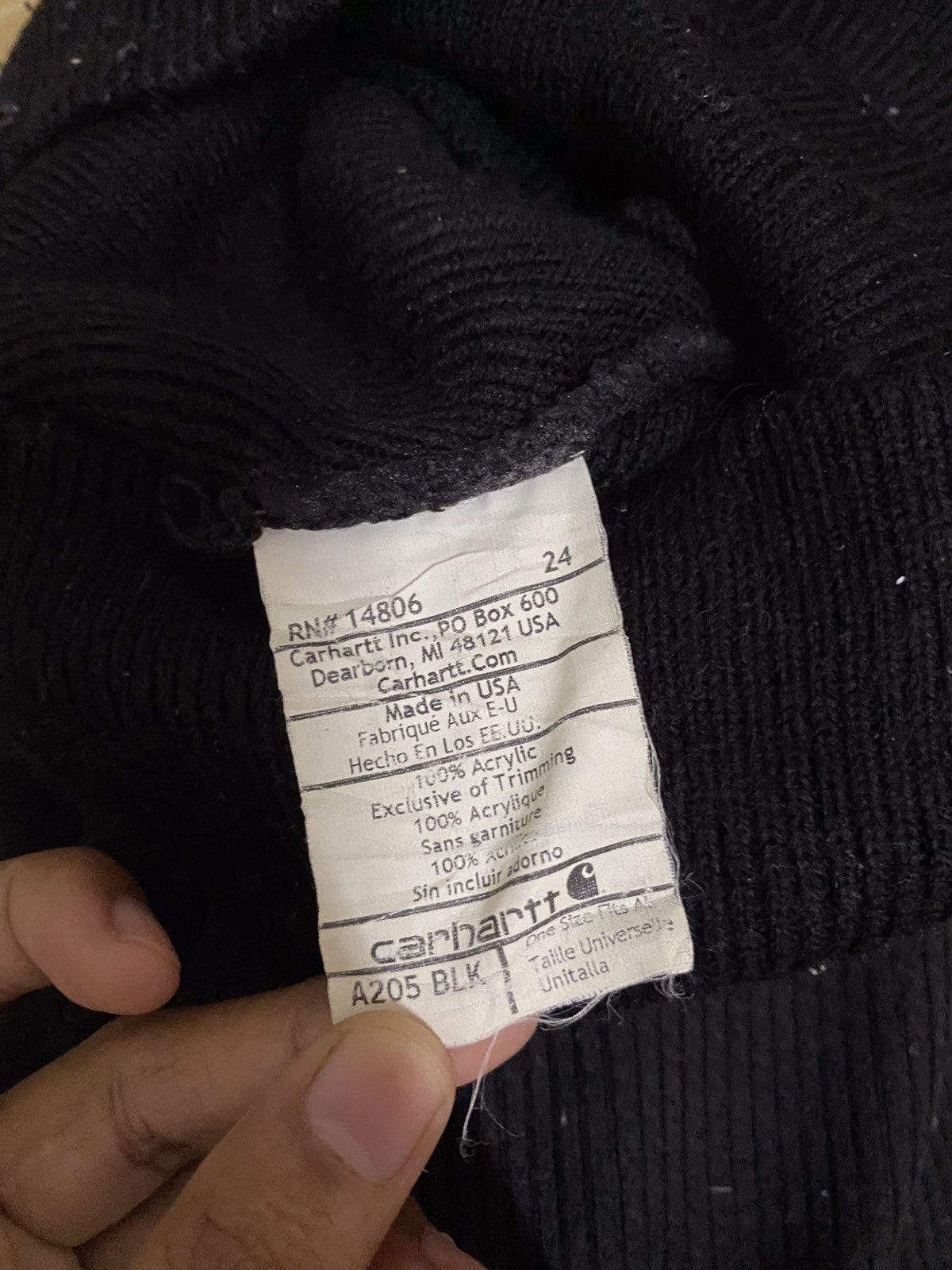 Carhartt × Vintage Carhatt Small Logo Beanie Hat Size ONE SIZE - 5 Thumbnail