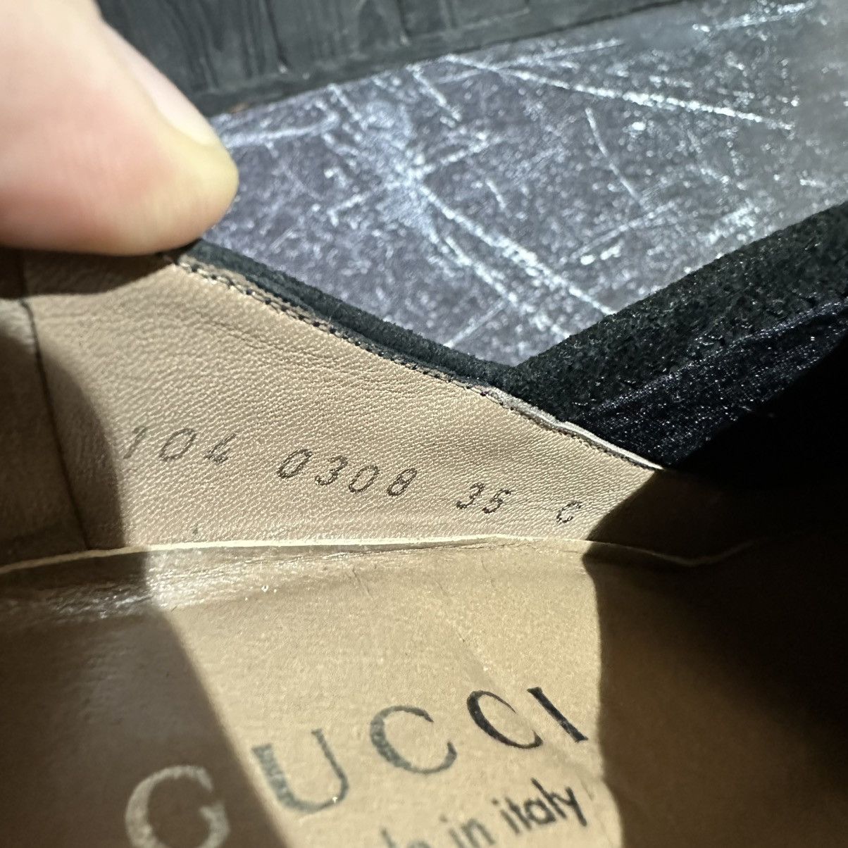 Gucci GUCCI - Women’s Black Suede Heels pumps Size 35C Size US 5 / IT 35 - 19 Thumbnail